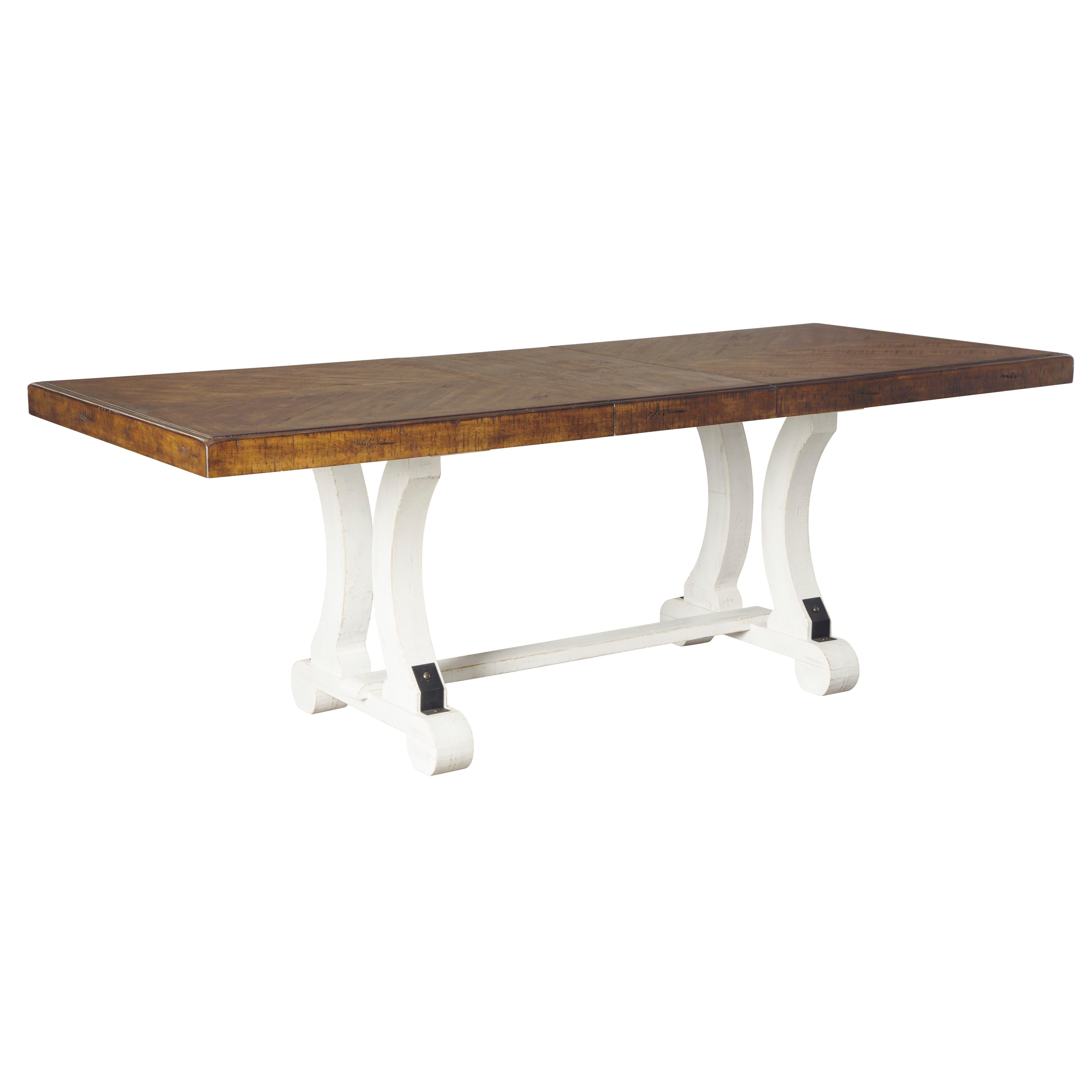 Signature Design by Ashley Valebeck Dining Table with Trestle Base D546-35 - Image 2