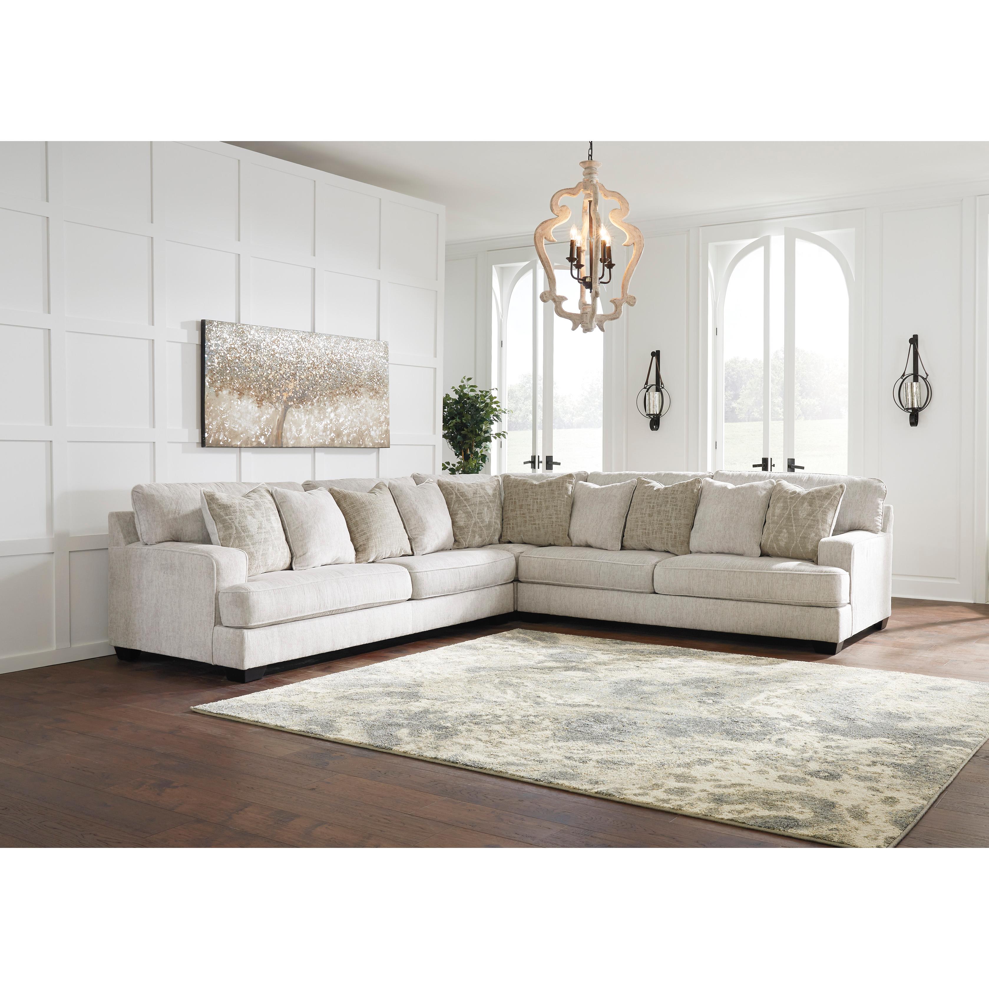 Signature Design by Ashley Rawcliffe Fabric 3 pc Sectional 1960466/1960477/1960467 - Image 2