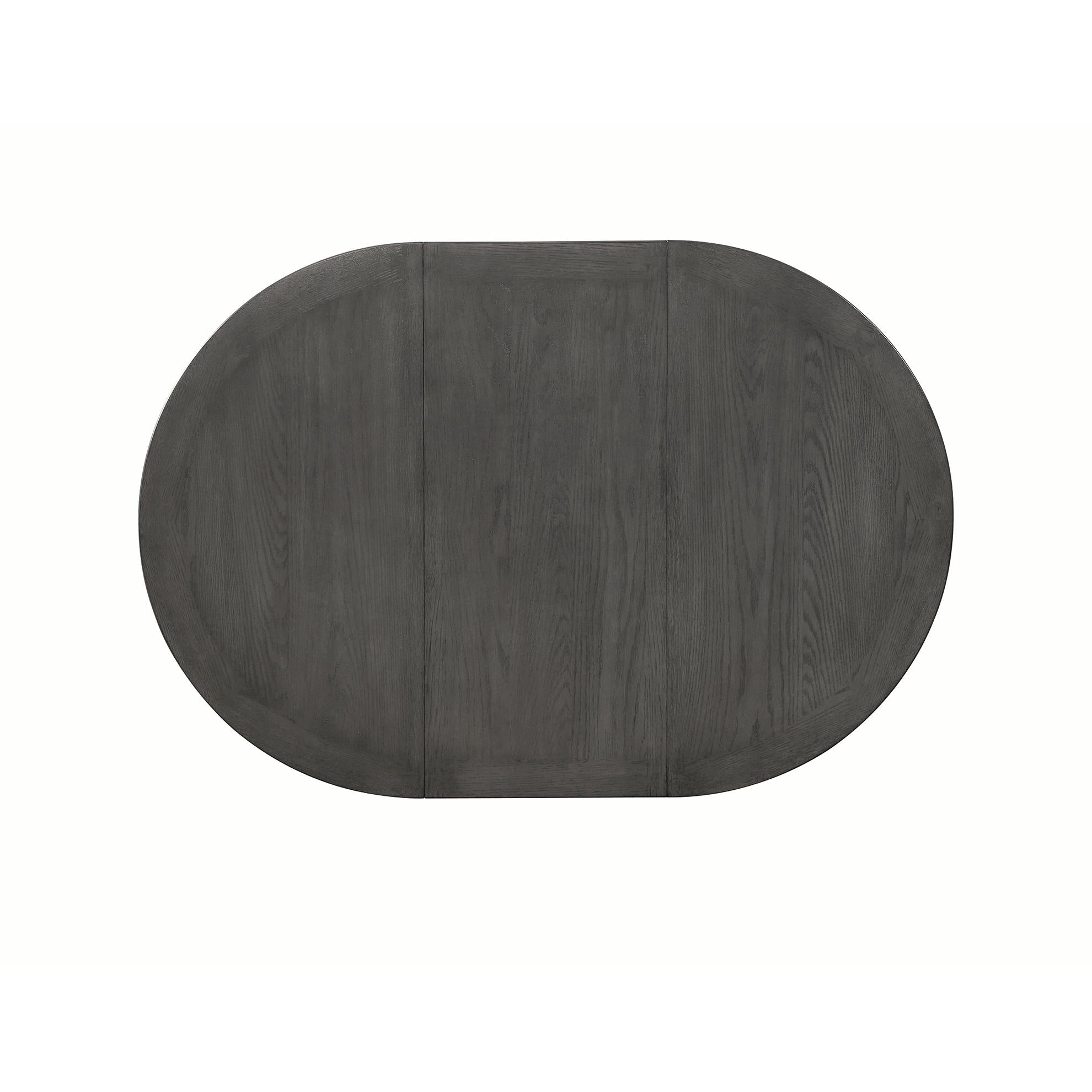 Coaster Furniture Lavon 108211 Oval 60-inch Extension Leaf Dining Table - Medium Grey - Image 2