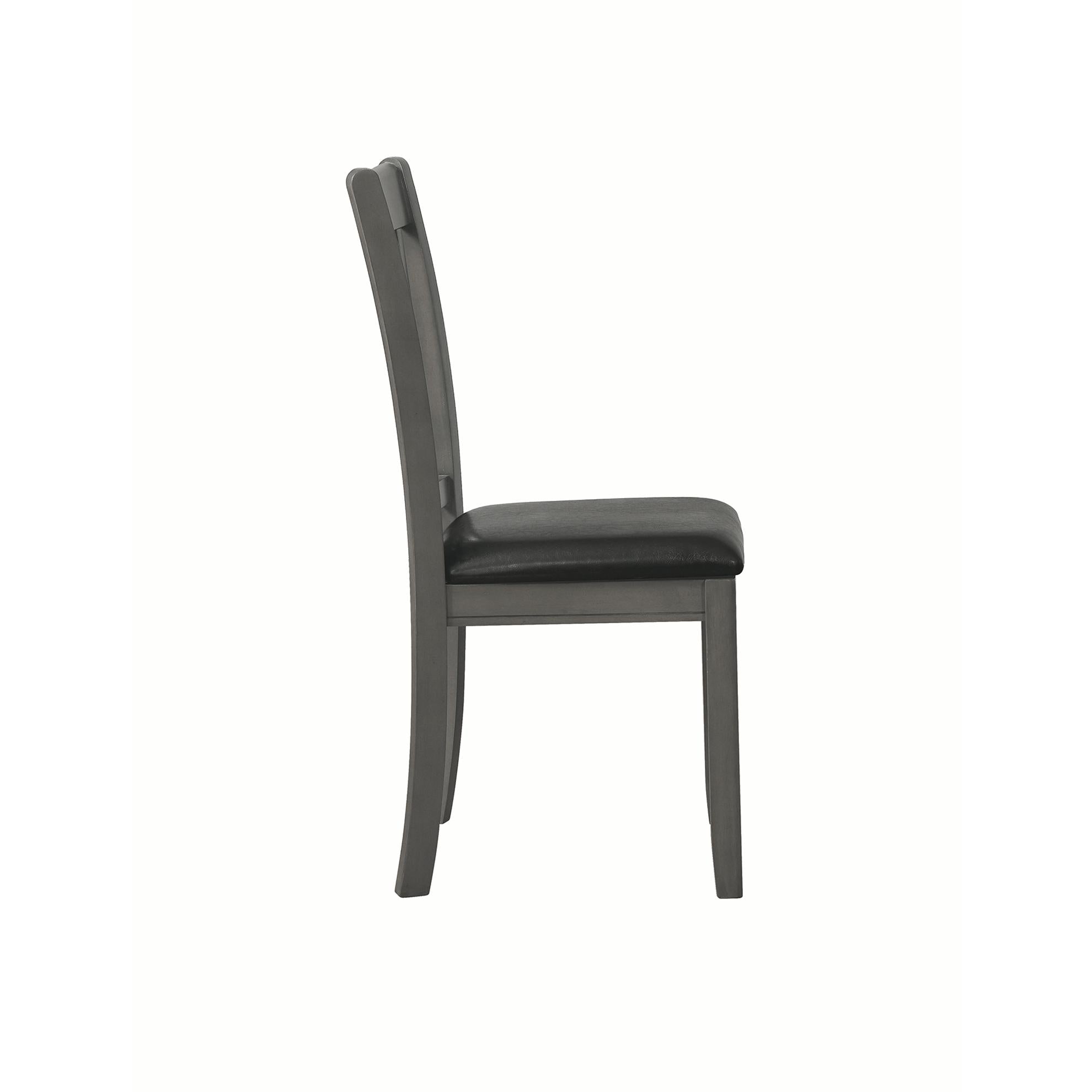 Coaster Furniture Lavon 108212 Wood Dining Side Chair - Medium Grey (Set of 2) - Image 3
