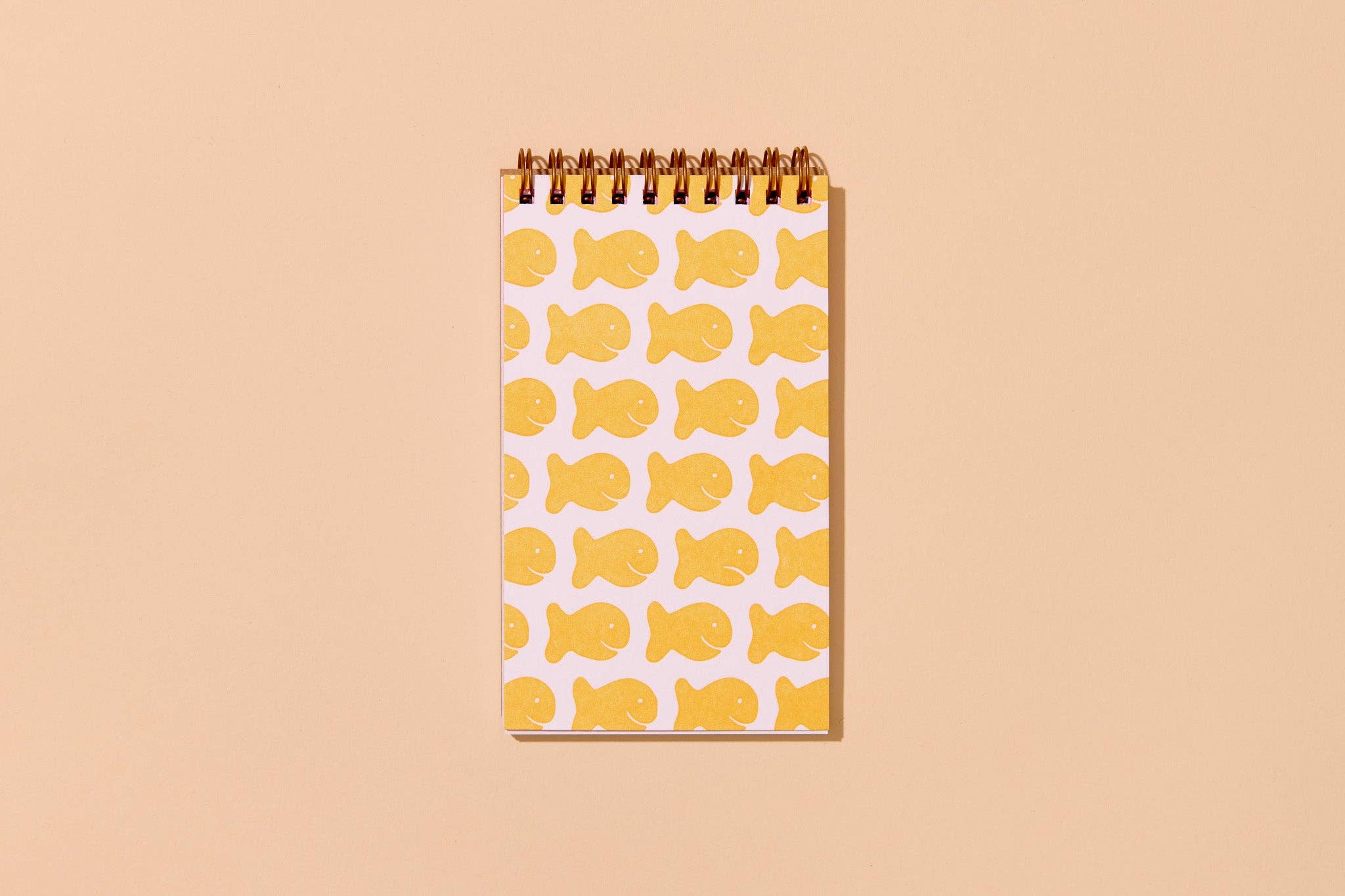 Goldfish Crackers Letterpress Spiral Pocket Size Notebook - Fathers Day Gift Mothers Day - Image 2