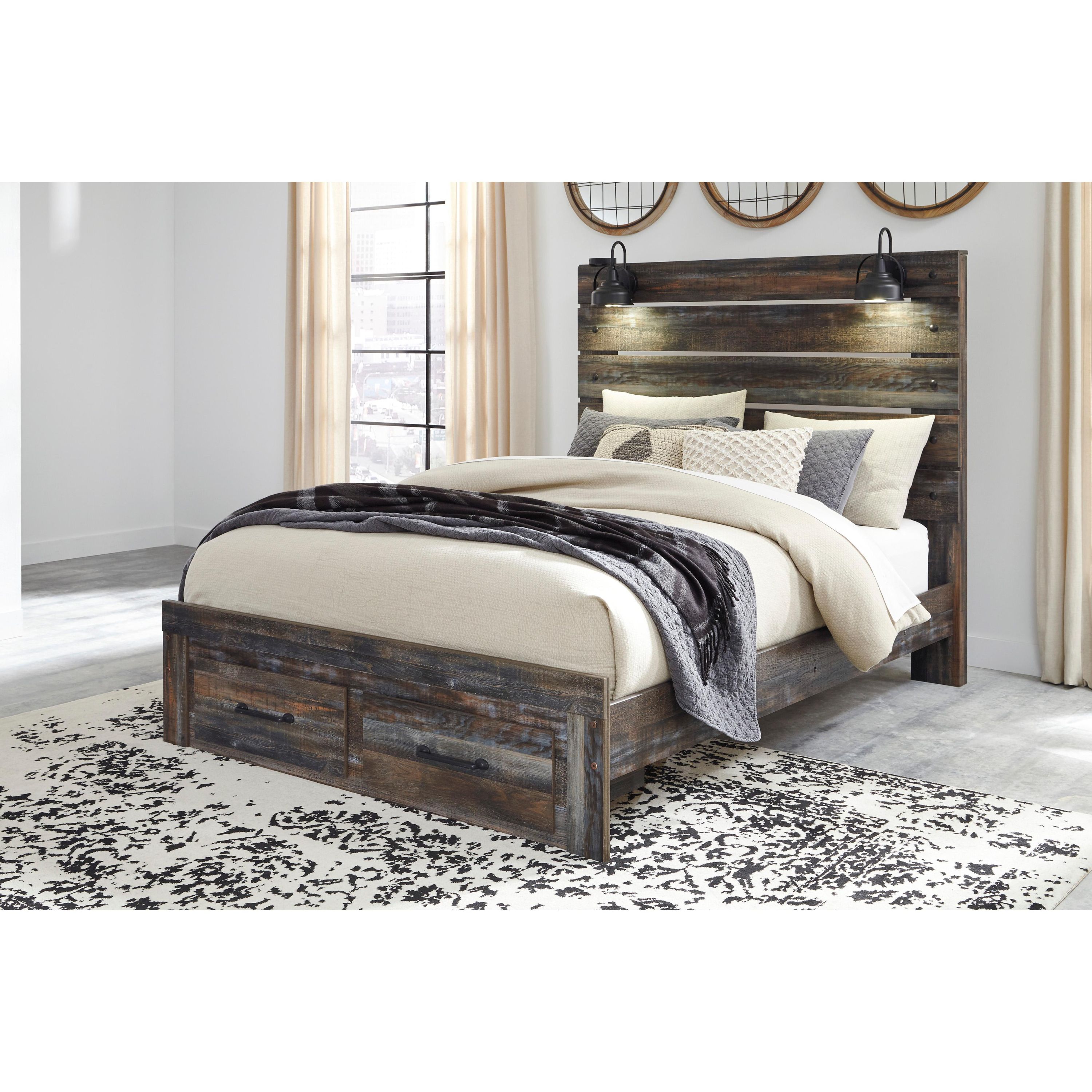 Signature Design by Ashley Drystan Queen Panel Bed with Storage B211-57/B211-54S/B211-96 - Image 2