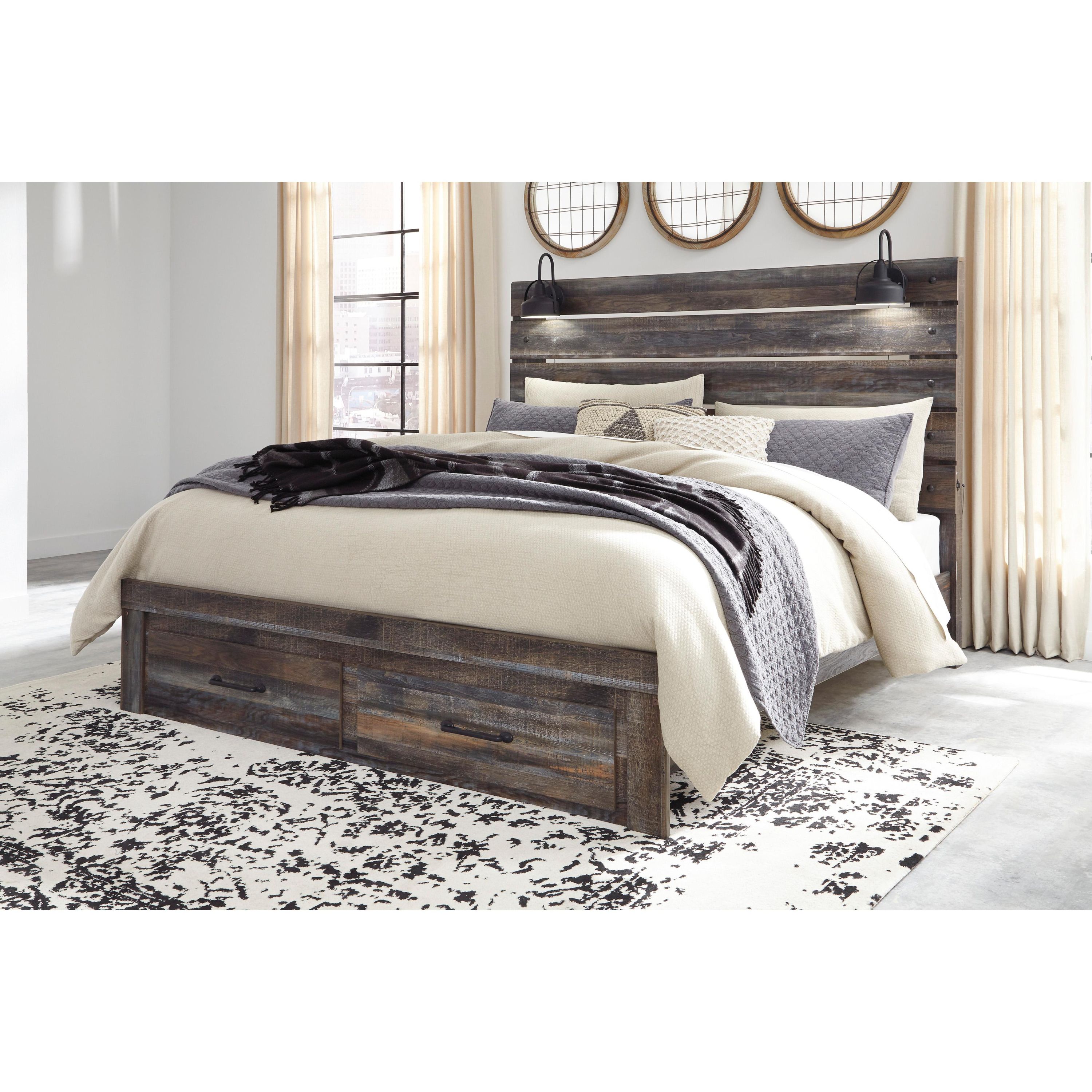 Signature Design by Ashley Drystan King Panel Bed with Storage B211-58/B211-56S/B211-97 - Image 2