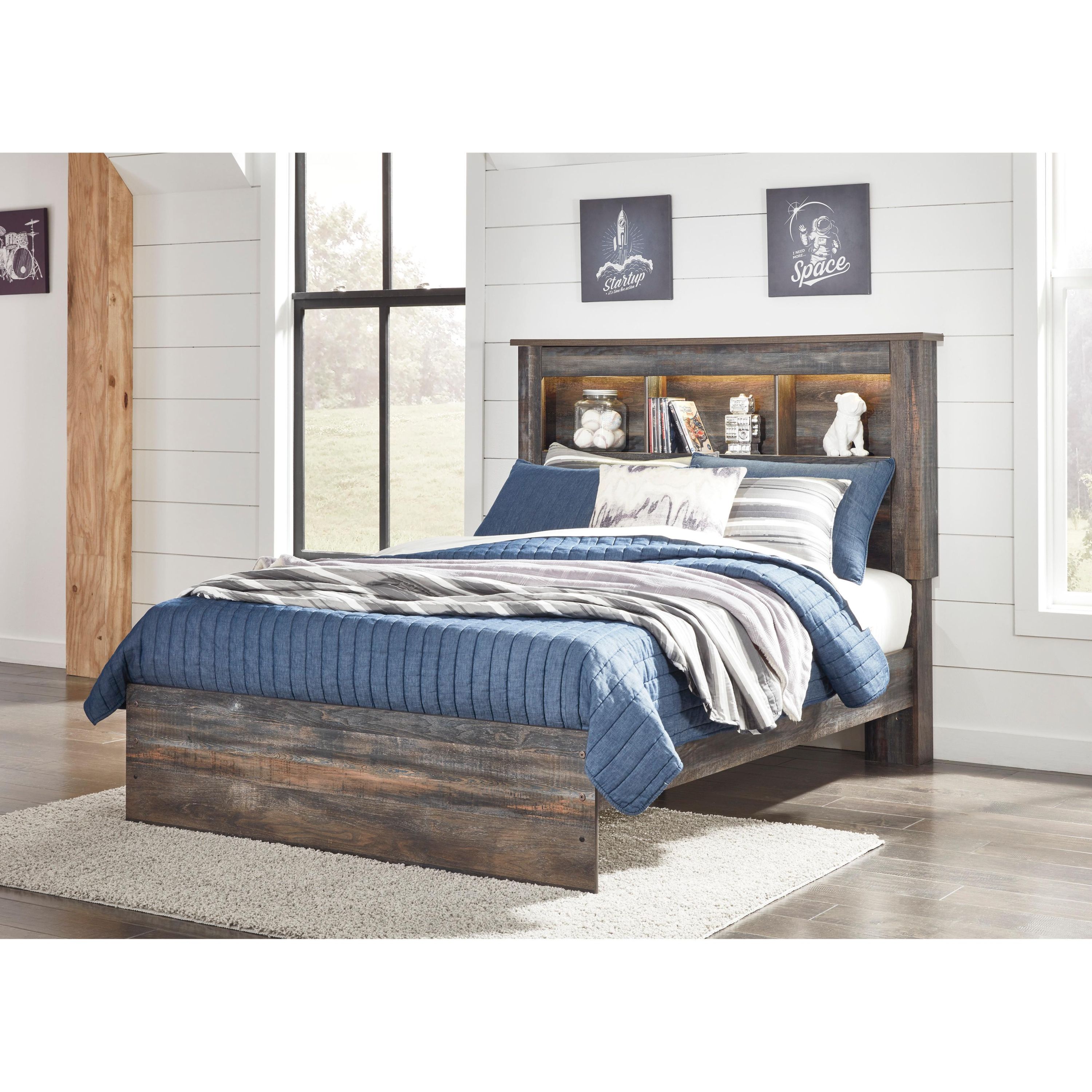 Signature Design by Ashley Drystan B211B46 Full Bookcase Bed - Image 2