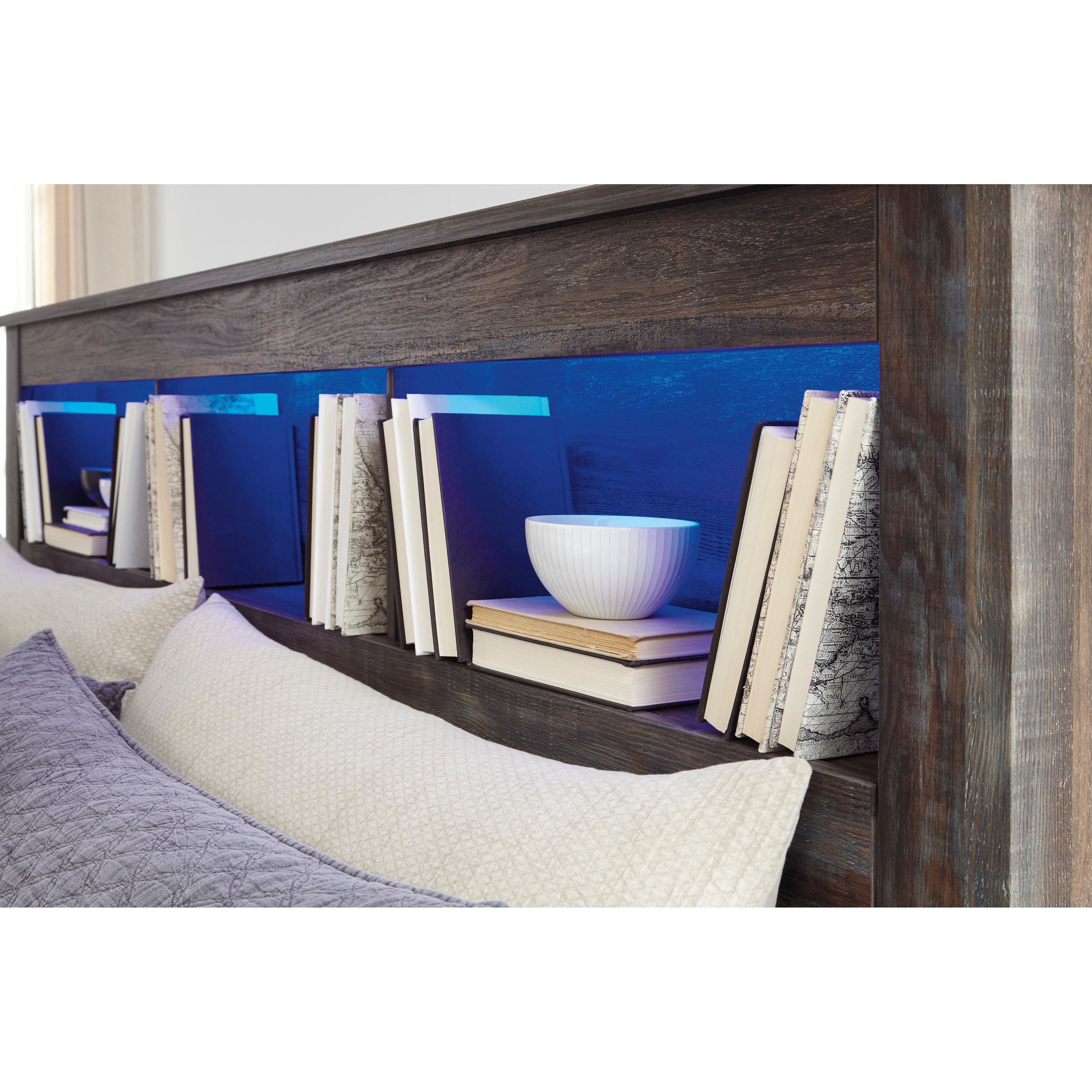Signature Design by Ashley Drystan Queen Bookcase Bed with Storage B211-65/B211-54S/B211-96 - Image 3