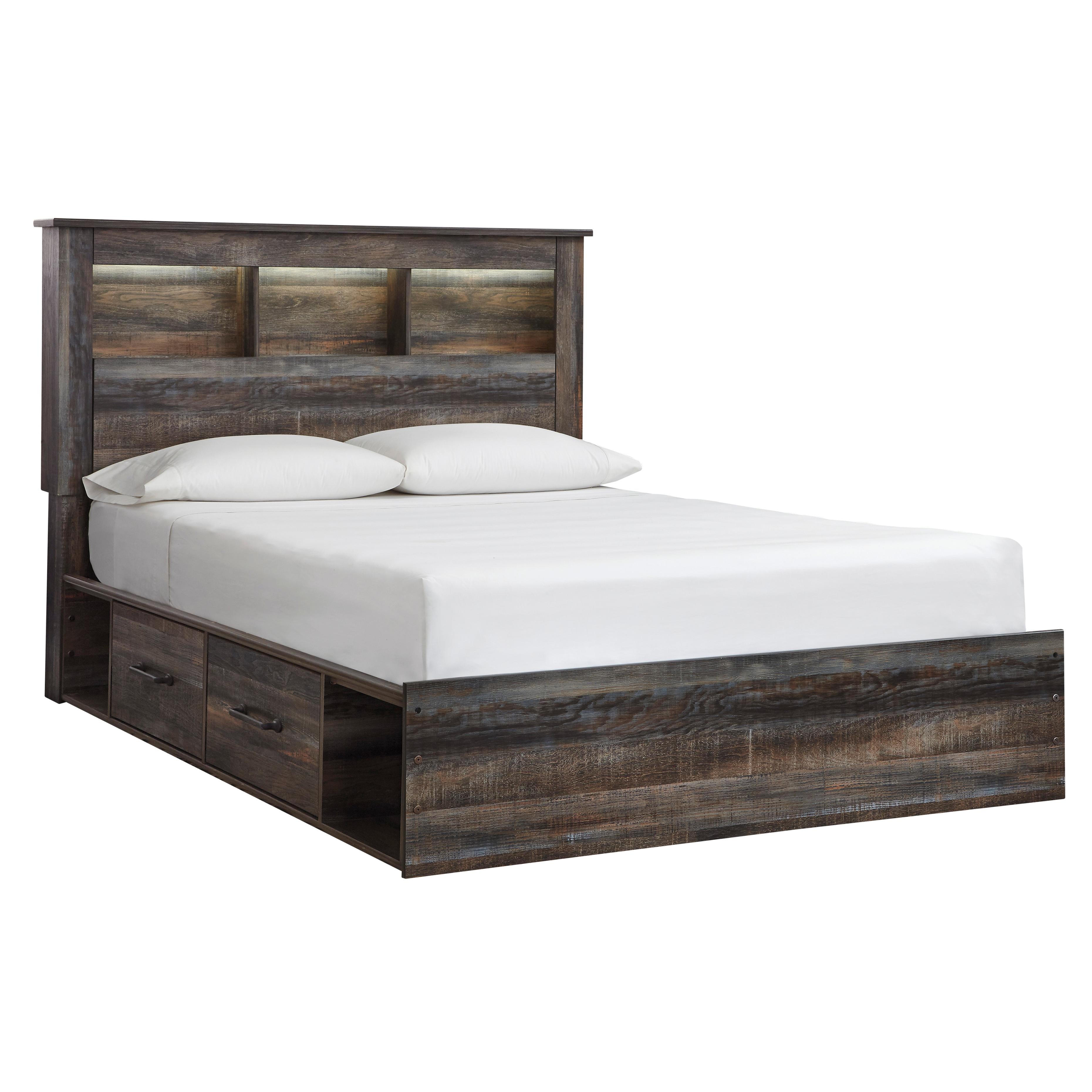 Signature Design by Ashley Drystan Queen Bookcase Bed with Storage B211-65/B211-54/B211-60/B211-60/B100-13 - Image 1