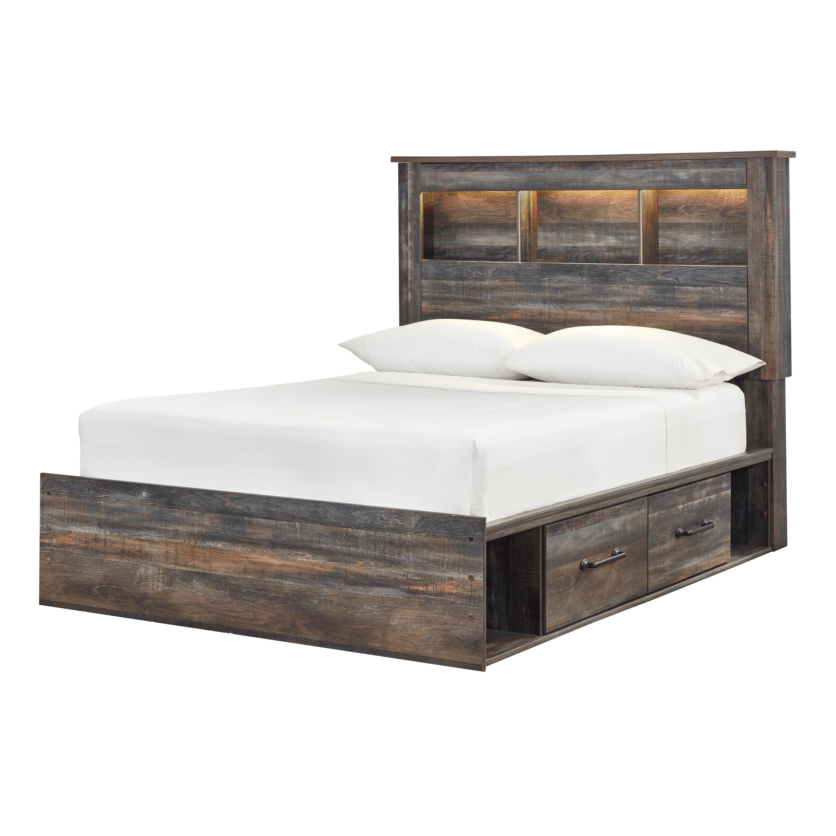 Signature Design by Ashley Drystan B211B45 Full Bookcase Bed with 4 Storage Drawers - Image 1