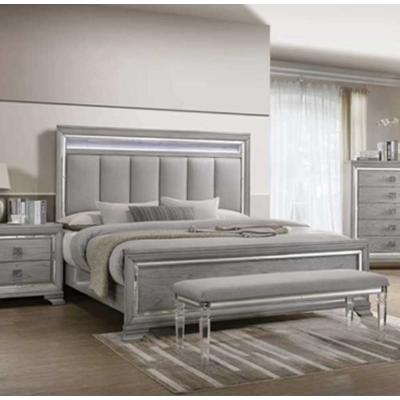 Crown Mark Vail California King Upholstered Panel Bed B7200-K-HB/B7200-K-FB/B7200-CK-RAIL - Image 1