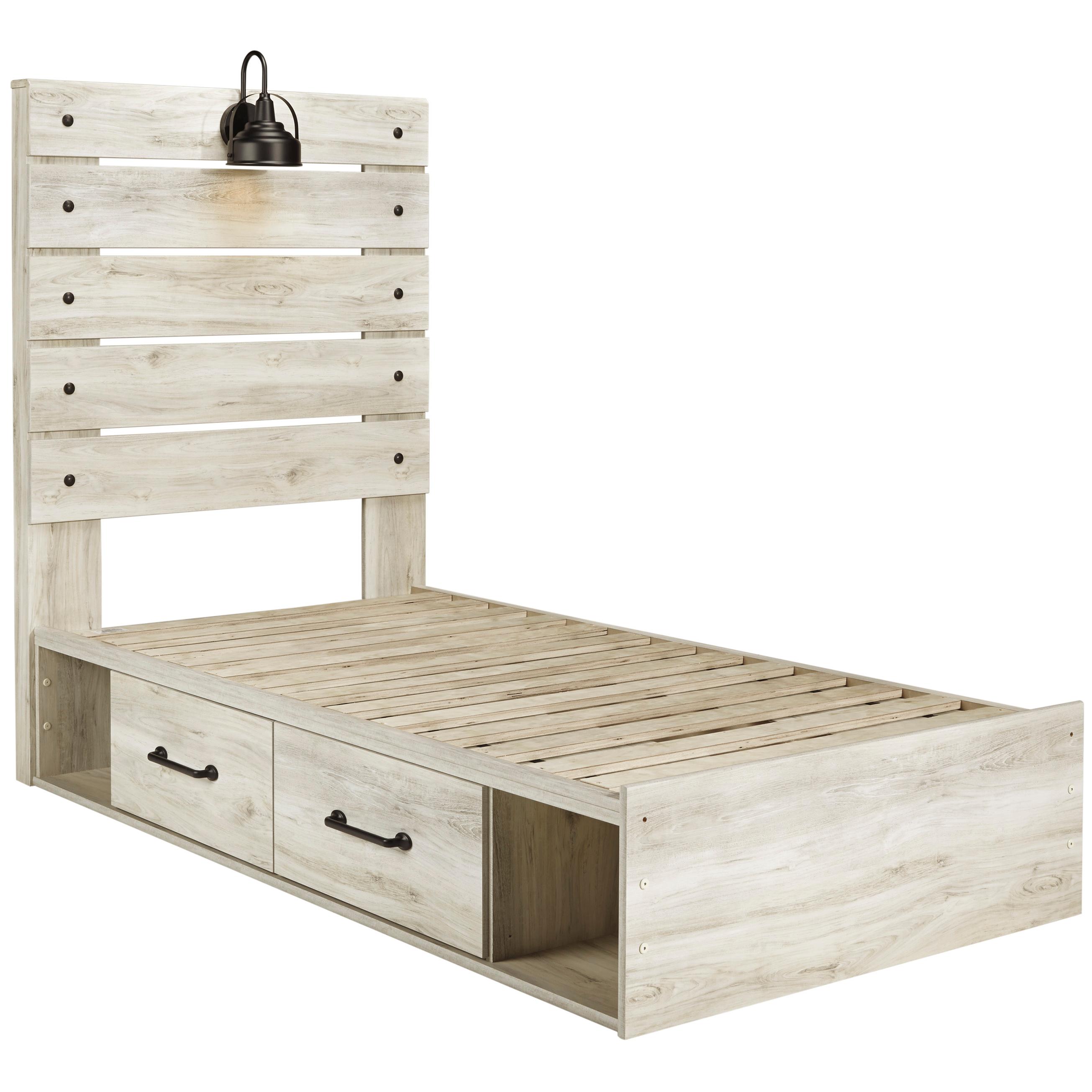 Signature Design by Ashley Cambeck B192B13 Twin Panel Bed with 2 Storage Drawers - Image 2