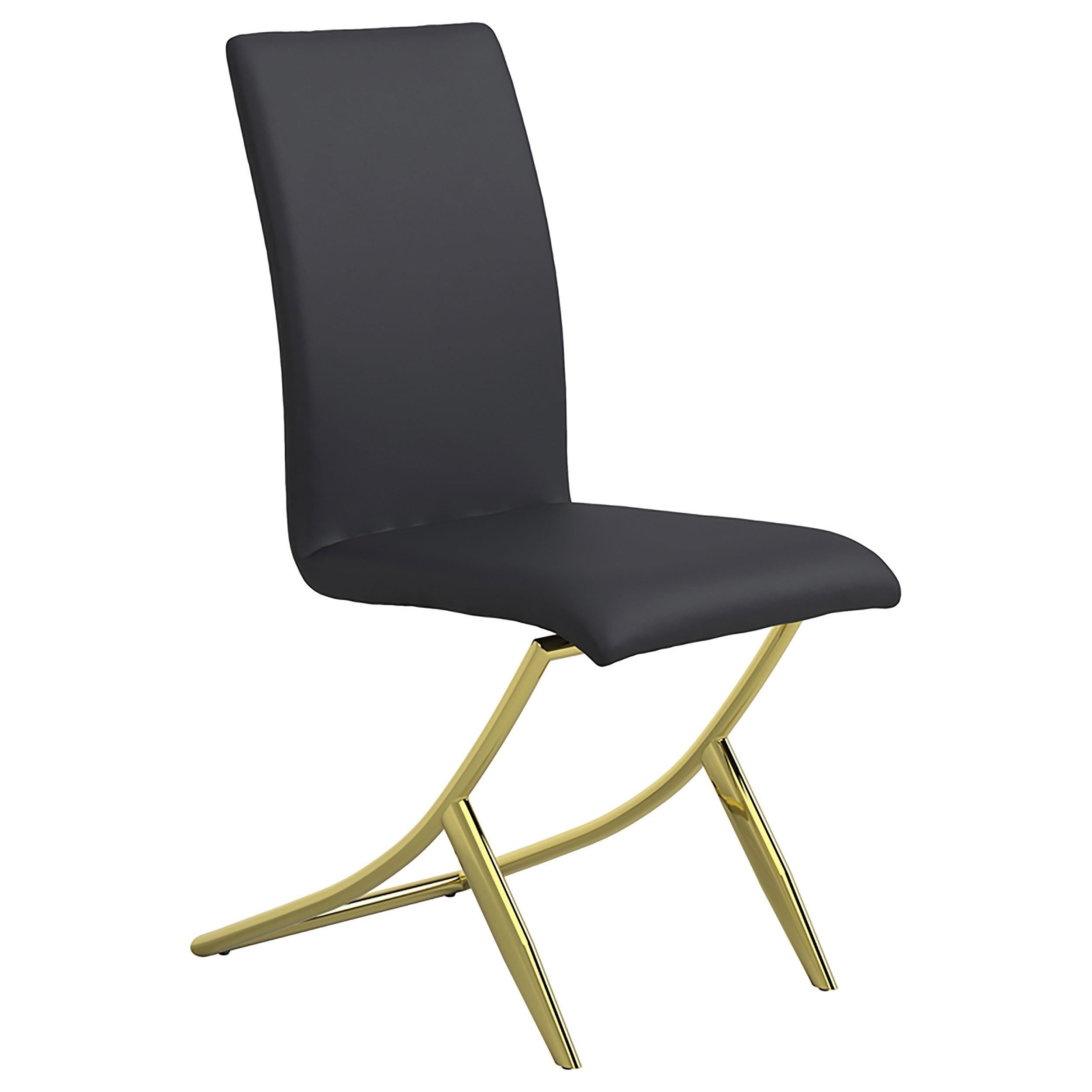 Coaster Furniture Carmelia 105172 Upholstered Dining Side Chair - Black (Set of 4) - Image 1