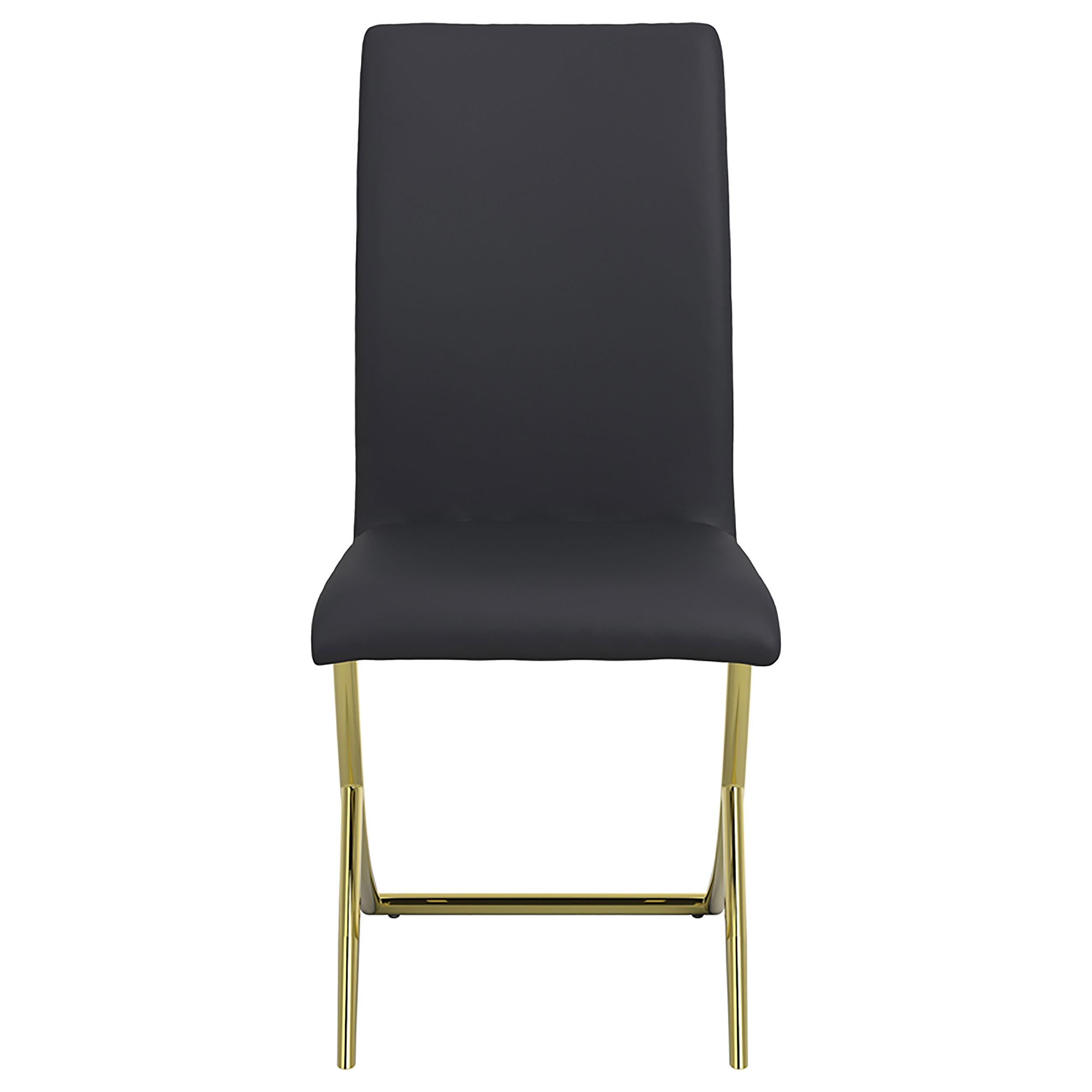 Coaster Furniture Carmelia 105172 Upholstered Dining Side Chair - Black (Set of 4) - Image 2