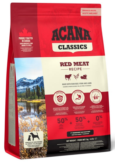 Acana Classics Red Meat Dog 2kg – czerwone mięsa z owsem bezglutenowym