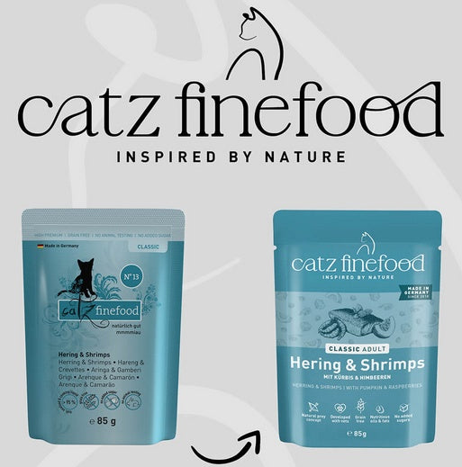 Catz Finefood Classic N.13 Śledź i Krewetki saszetka 85g - Image 3