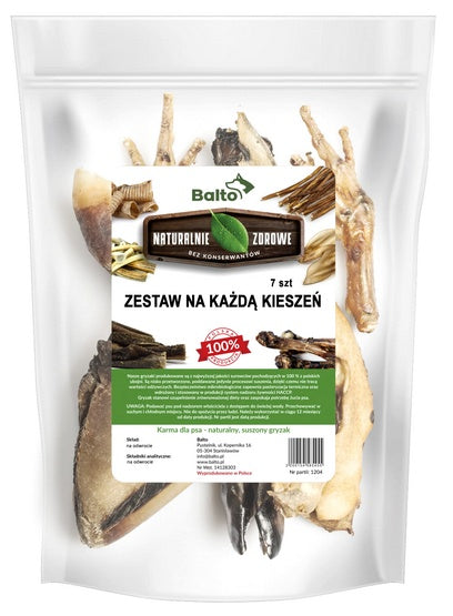Balto zestaw gryzaków na każdą kieszeń 7 szt. – ekonomiczny mix do żucia