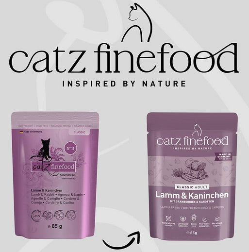 Catz Finefood Classic N.11 Jagnięcina i Królik saszetka 85g - Image 3