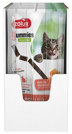 Zolux Yummies Miękki przysmak dla kota - Pałeczki Łosoś & Pstrąg 3x5g - Image 2