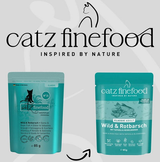 Catz Finefood Classic N.21 Dziczyzna i Karmazyn saszetka 85g - Image 3
