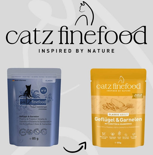 Catz Finefood Classic N.17 Drób i Krewetki saszetka 85g - Image 3