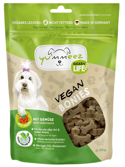 Yummeez Green Life Vegan Bonies kosteczki warzywne 175g - wegańska nagroda treningowa - Image 2