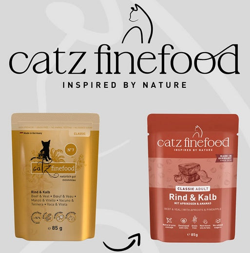 Catz Finefood Classic N.07 Wołowina i cielęcina saszetka 85g - Image 3