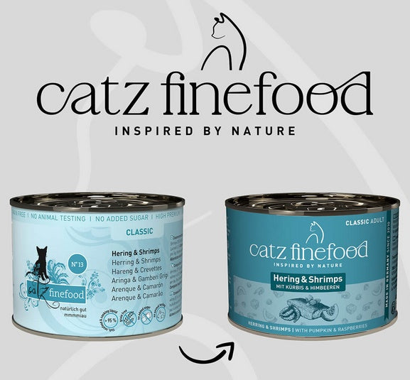 Catz Finefood Classic Śledź i Krewetki (N.13) puszka 200g - Image 3