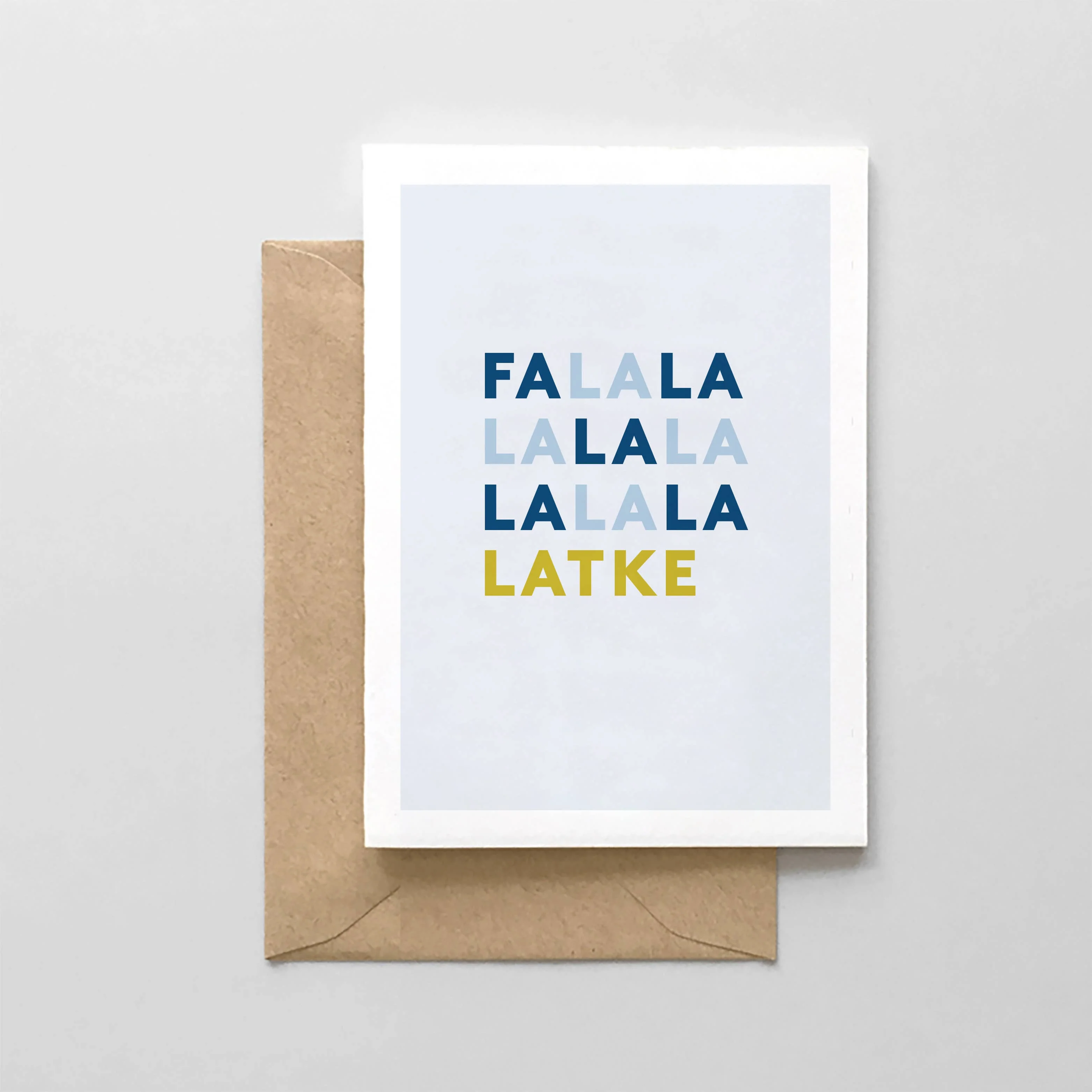 Fa La La  Latke   - Hanukkah Card - Image 1
