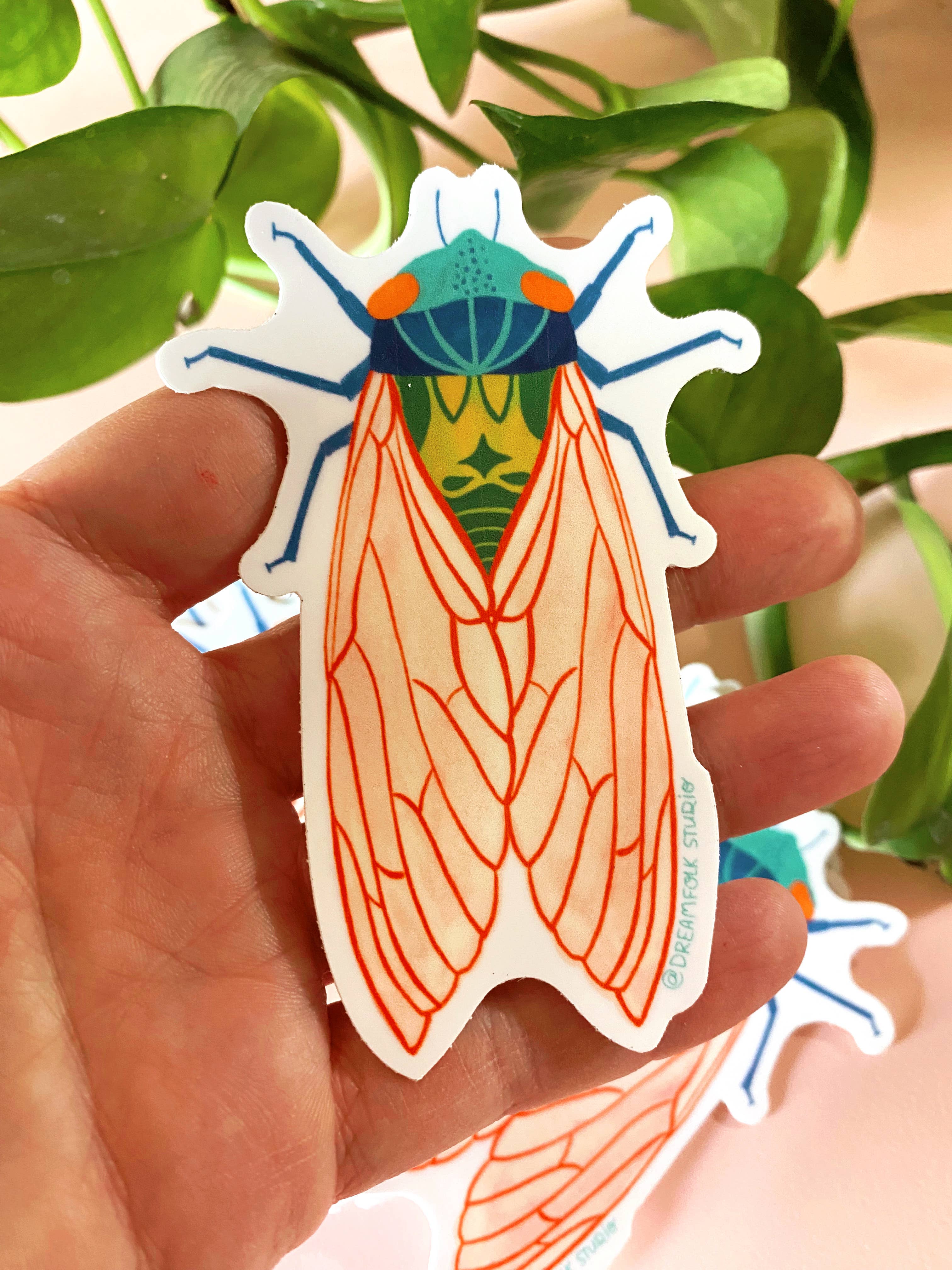 Cicada Sticker - Insect/Nature Sticker - Image 3