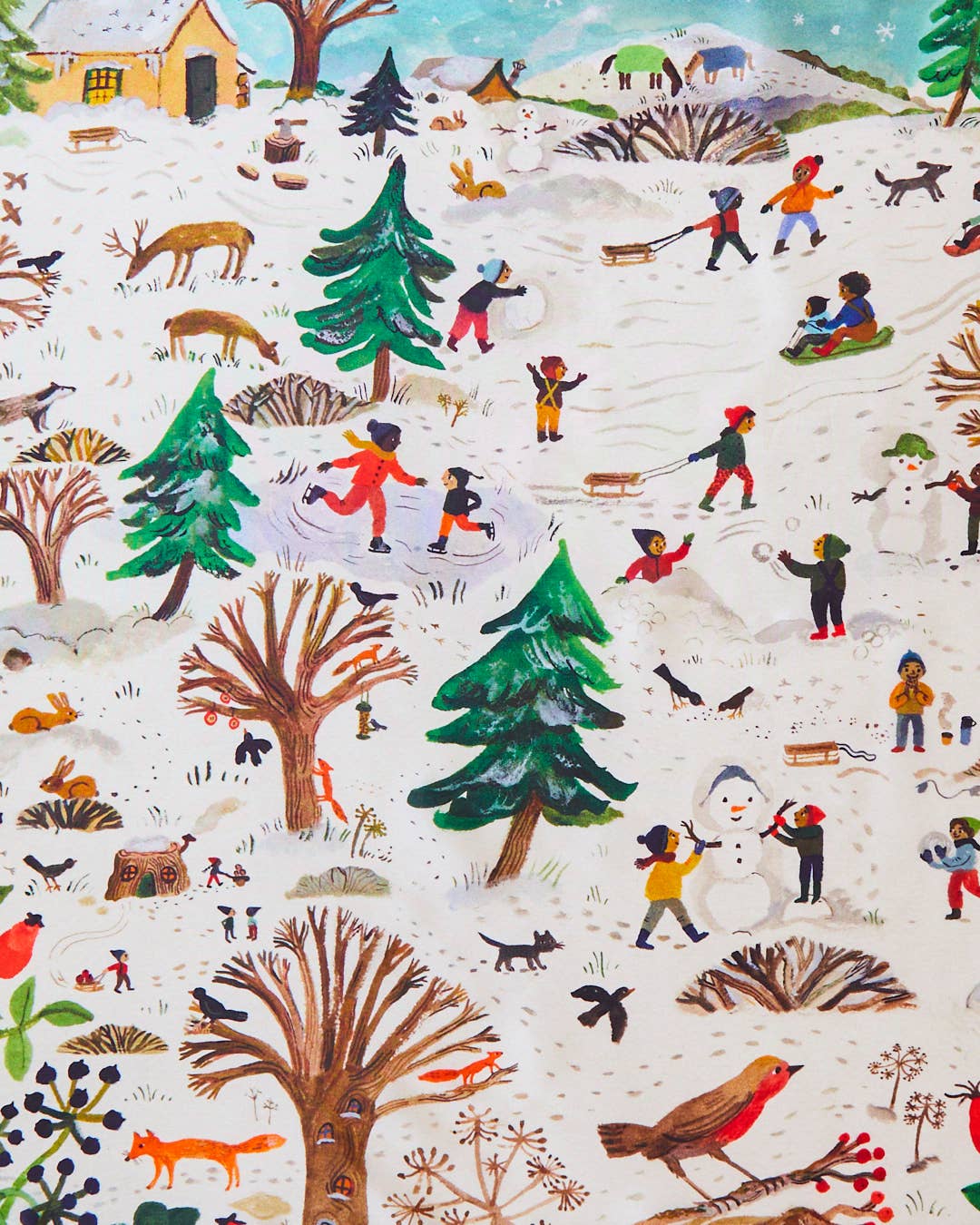 Snowy Day Seek & Find Playsilk - artist Playsilk - Image 2