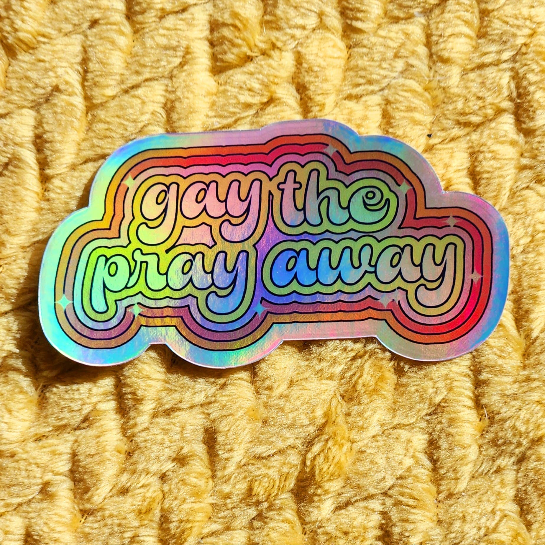 Gay the pray away sticker - Image 2