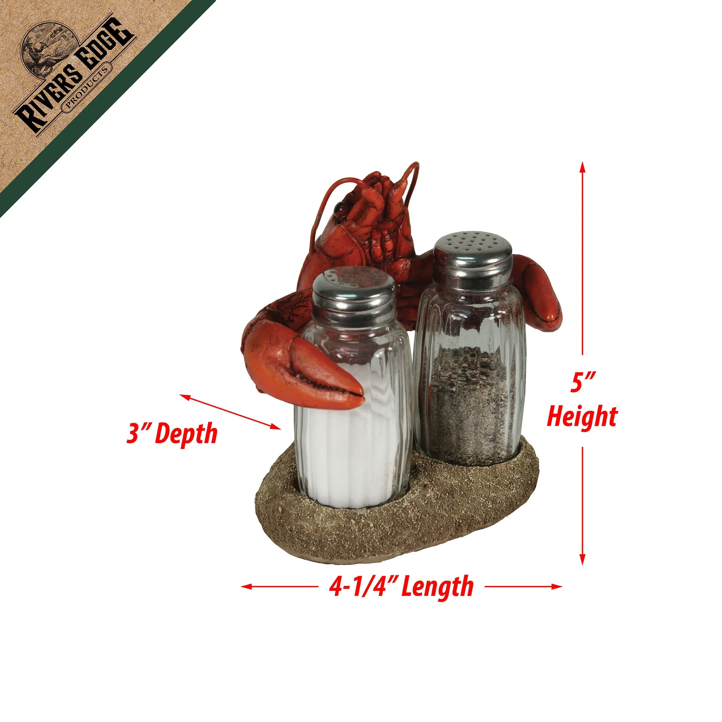 Salt and Pepper Shakers-Crawfish - Image 2
