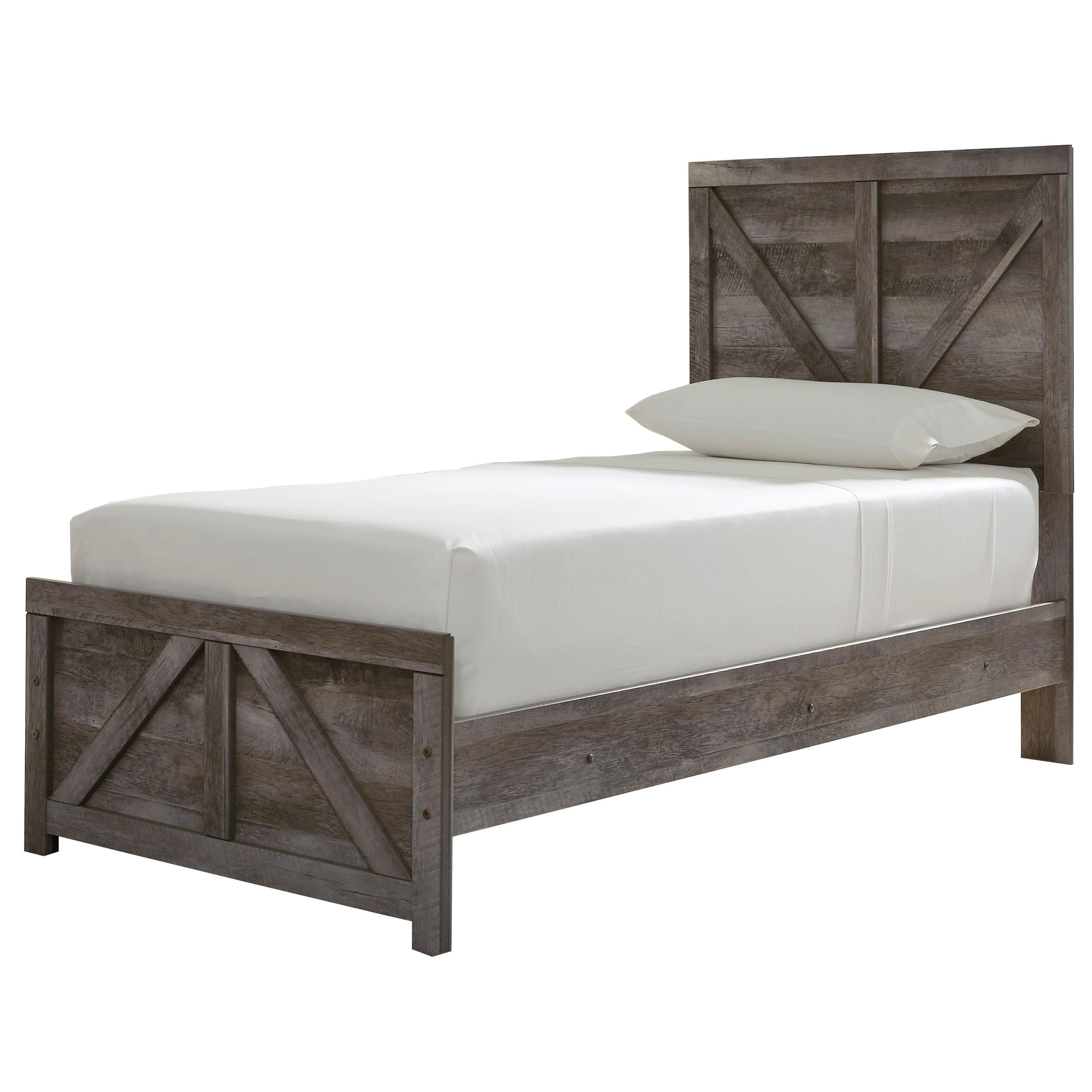 Signature Design by Ashley Wynnlow B440B16 Twin Crossbuck Panel Bed - Image 1