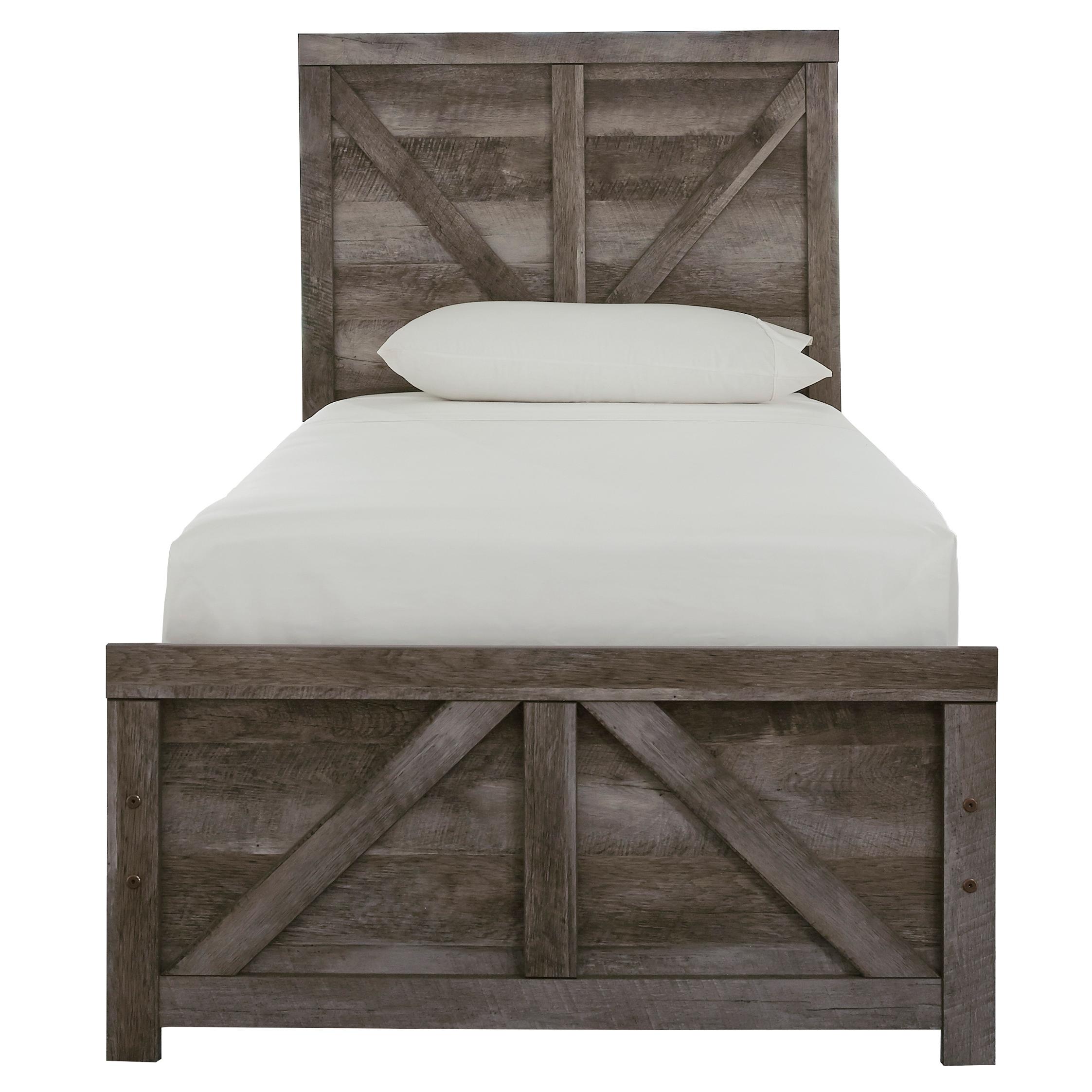 Signature Design by Ashley Wynnlow B440B16 Twin Crossbuck Panel Bed - Image 2