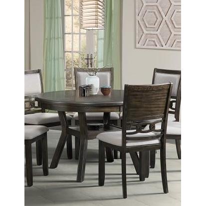 Elements International Amherst DAH500DT Dining Table - Dark Brown - Image 1