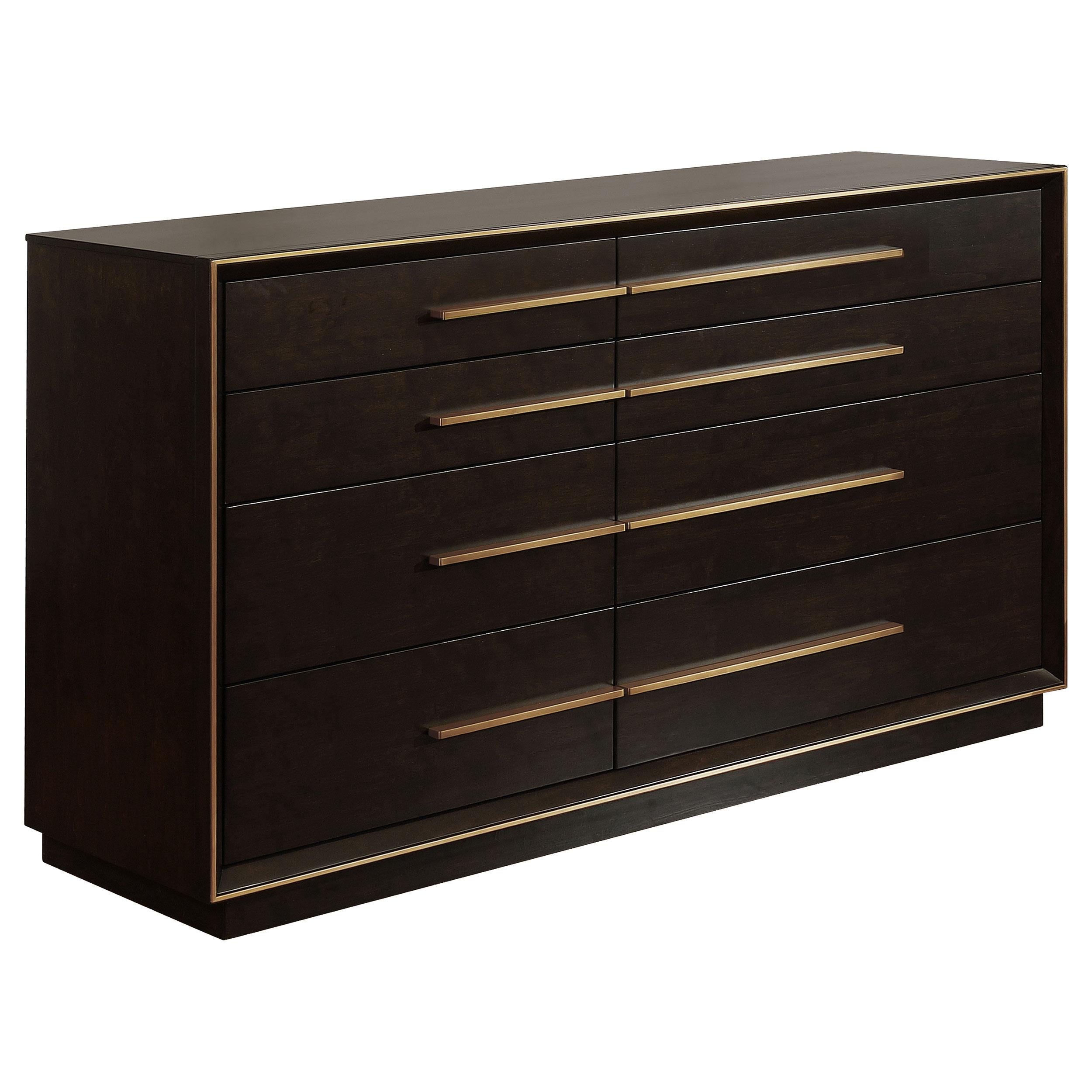 Coaster Furniture Durango 223263 8-Drawer Dresser – Smoked Peppercorn