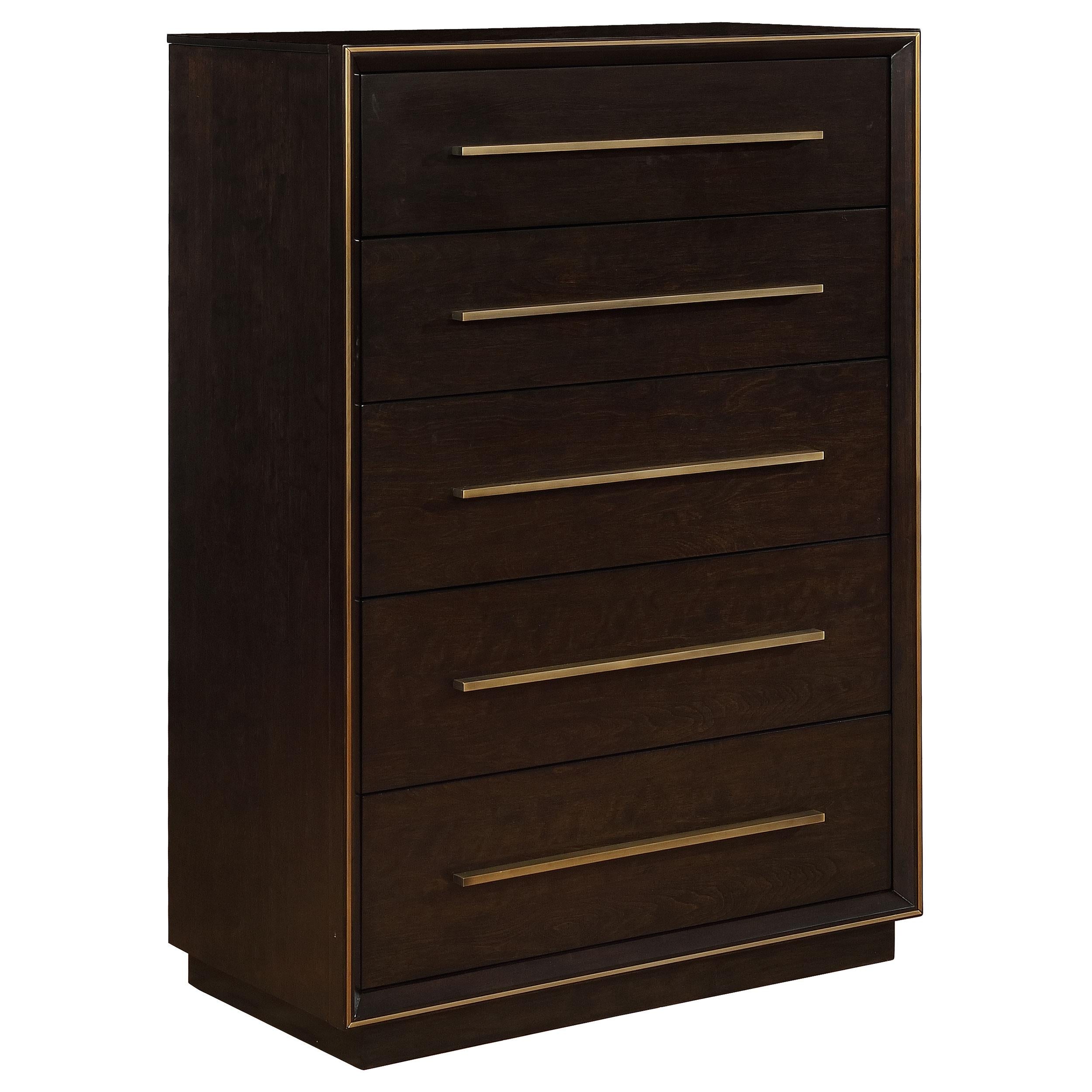 Coaster Furniture Durango 223265 5-Drawer Bedroom Chest - Smoked Peppercorn - Image 1