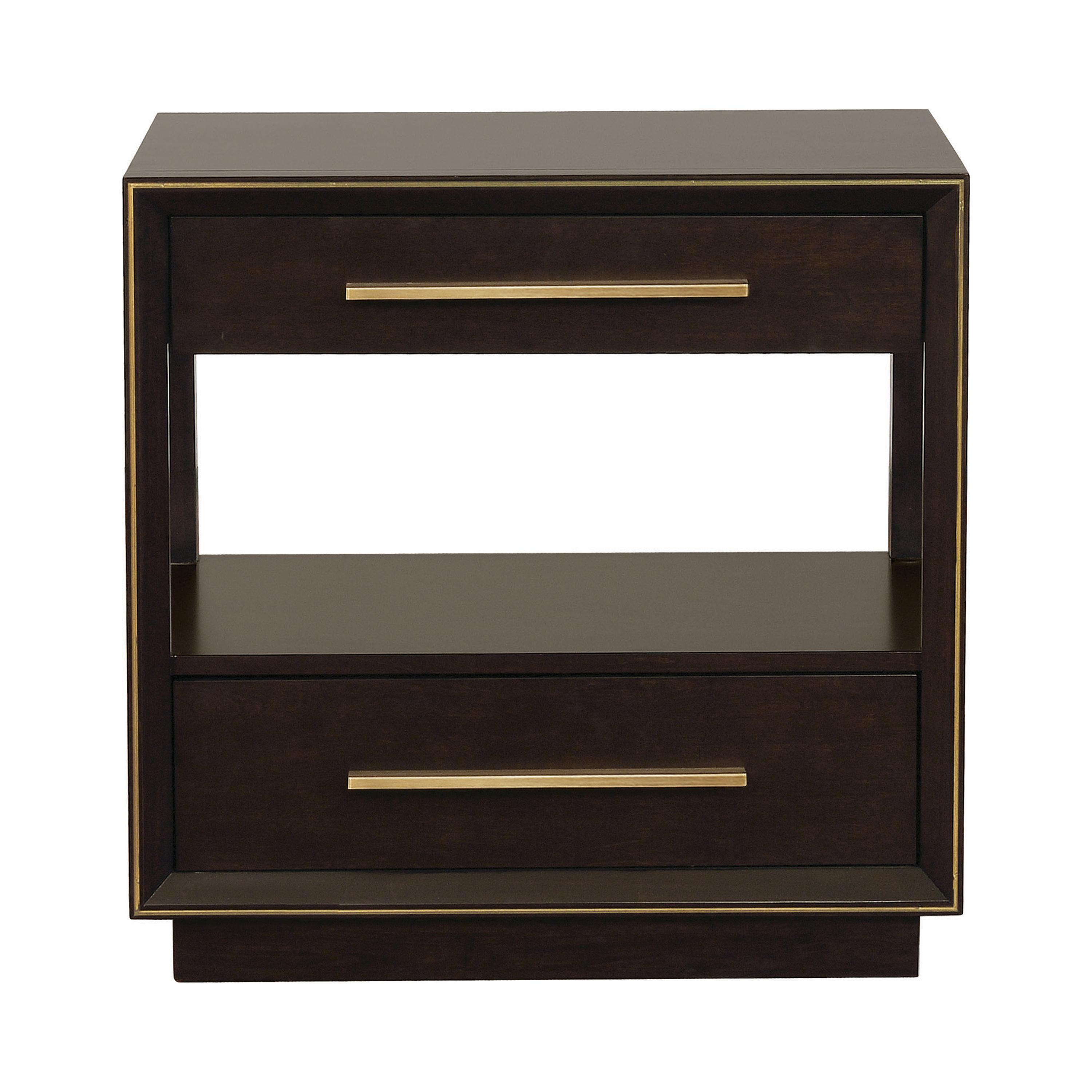 Coaster Furniture Durango 223262 2-Drawer Nightstand – Smoked Peppercorn