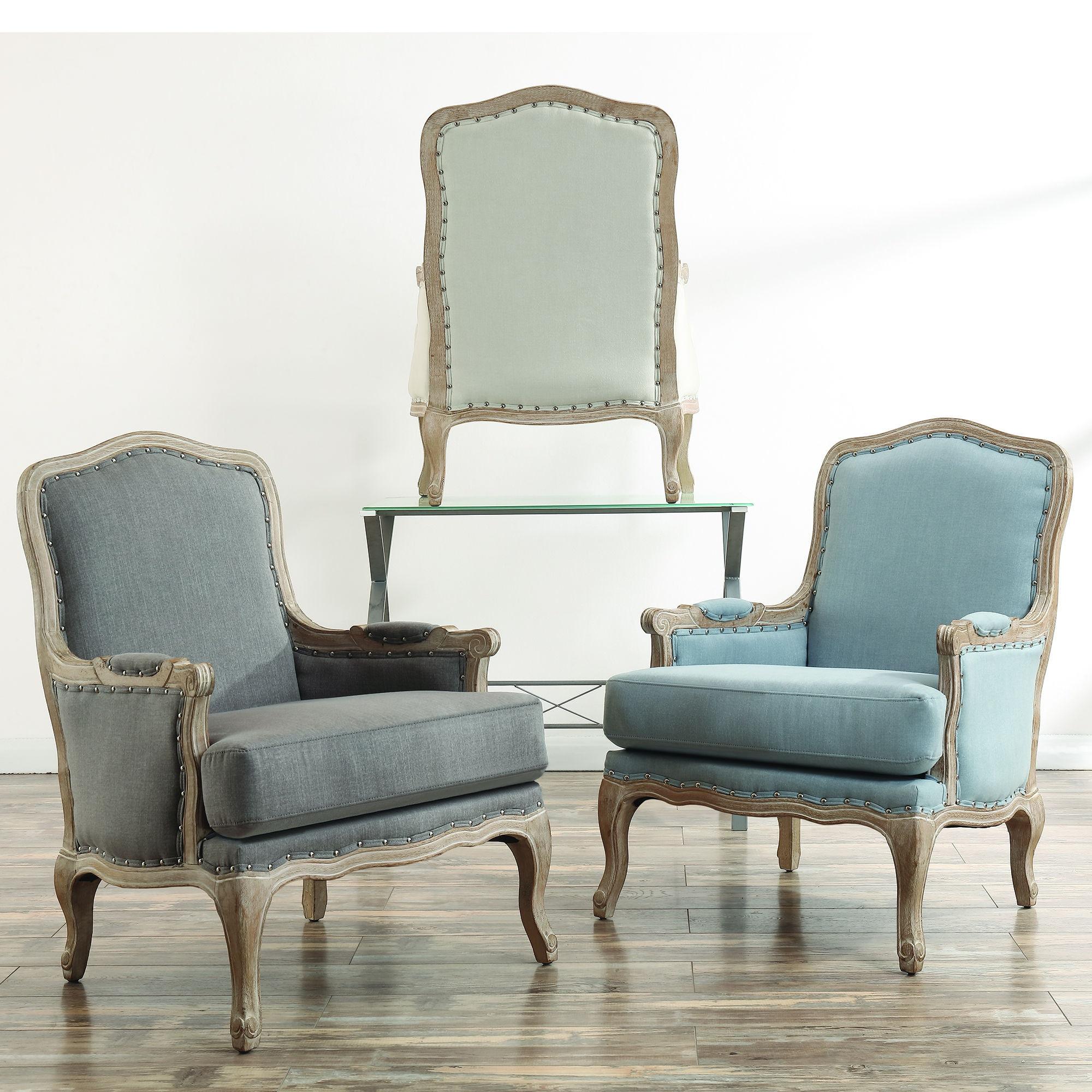 Elements International Artesia UAZ547100G Arm Chair - Midtown Light Blue - Image 3