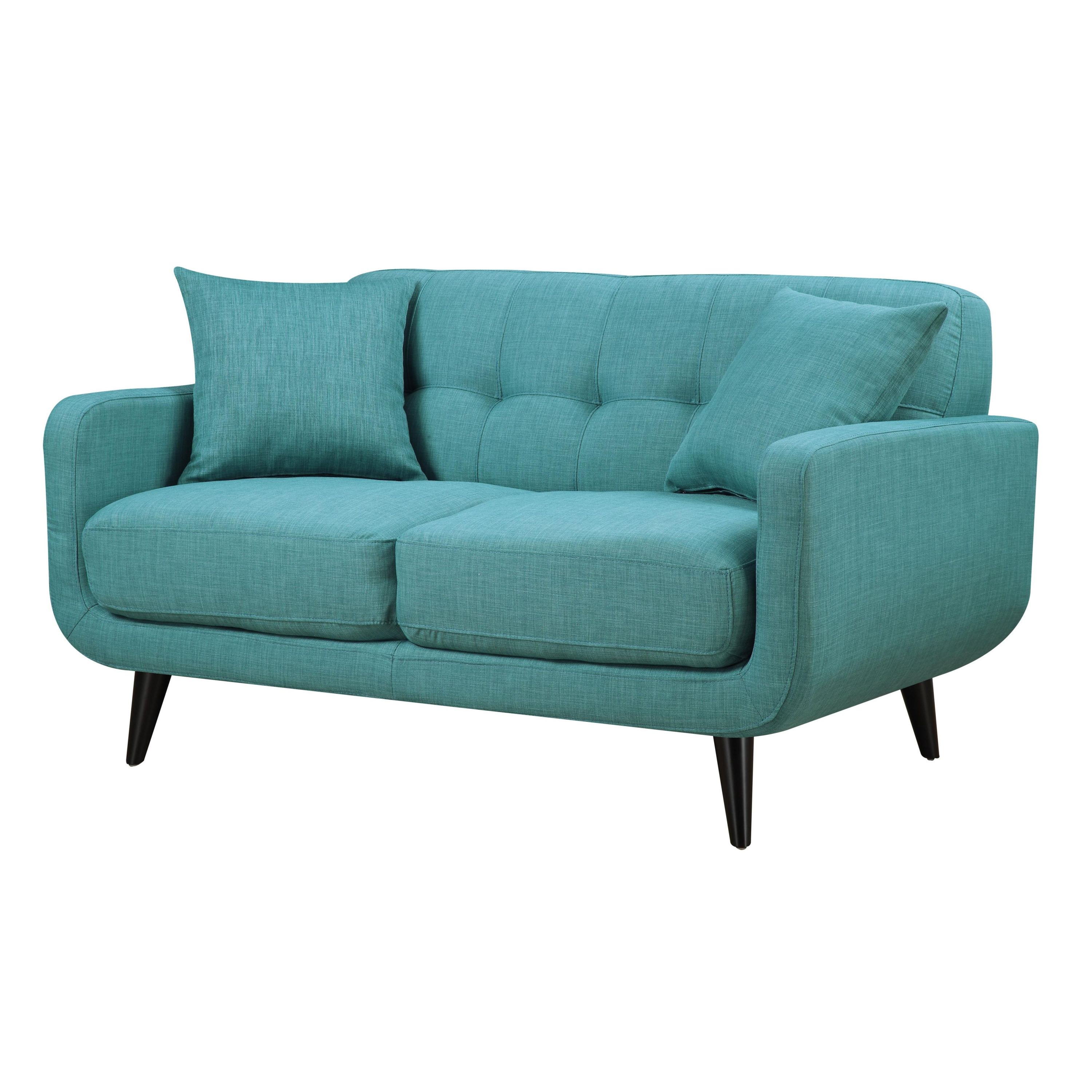 Elements International Hadley UHD087200NP Loveseat – Heirloom Teal