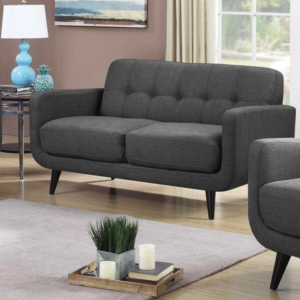 Elements International Hadley UHD090200NP Loveseat – Heirloom Charcoal