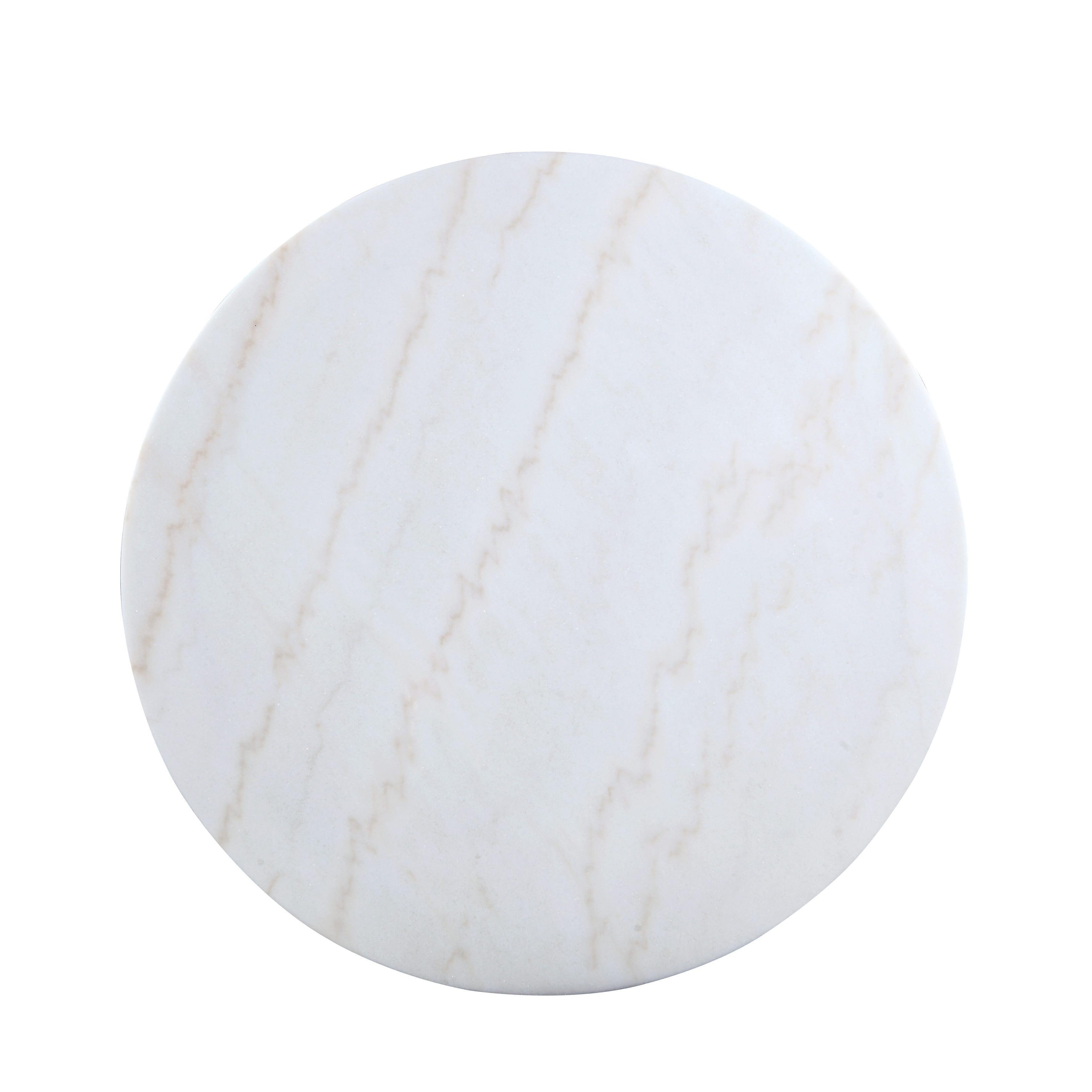 Coaster Furniture Kella 192061 Round 50-inch Marble Top Dining Table - White Marble - Image 2