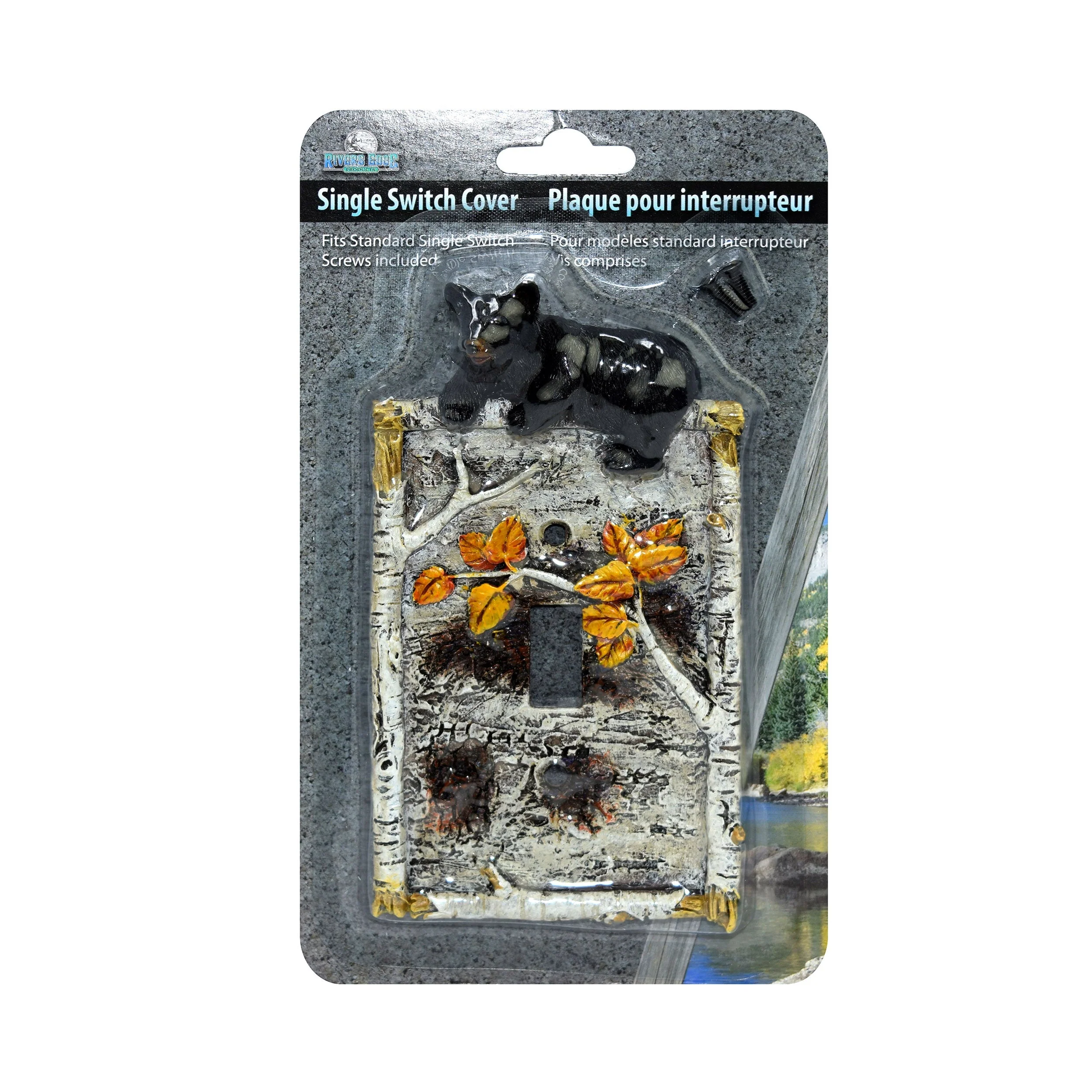 Electrical Cover Plate Single Switch-Birch Bear - Image 2