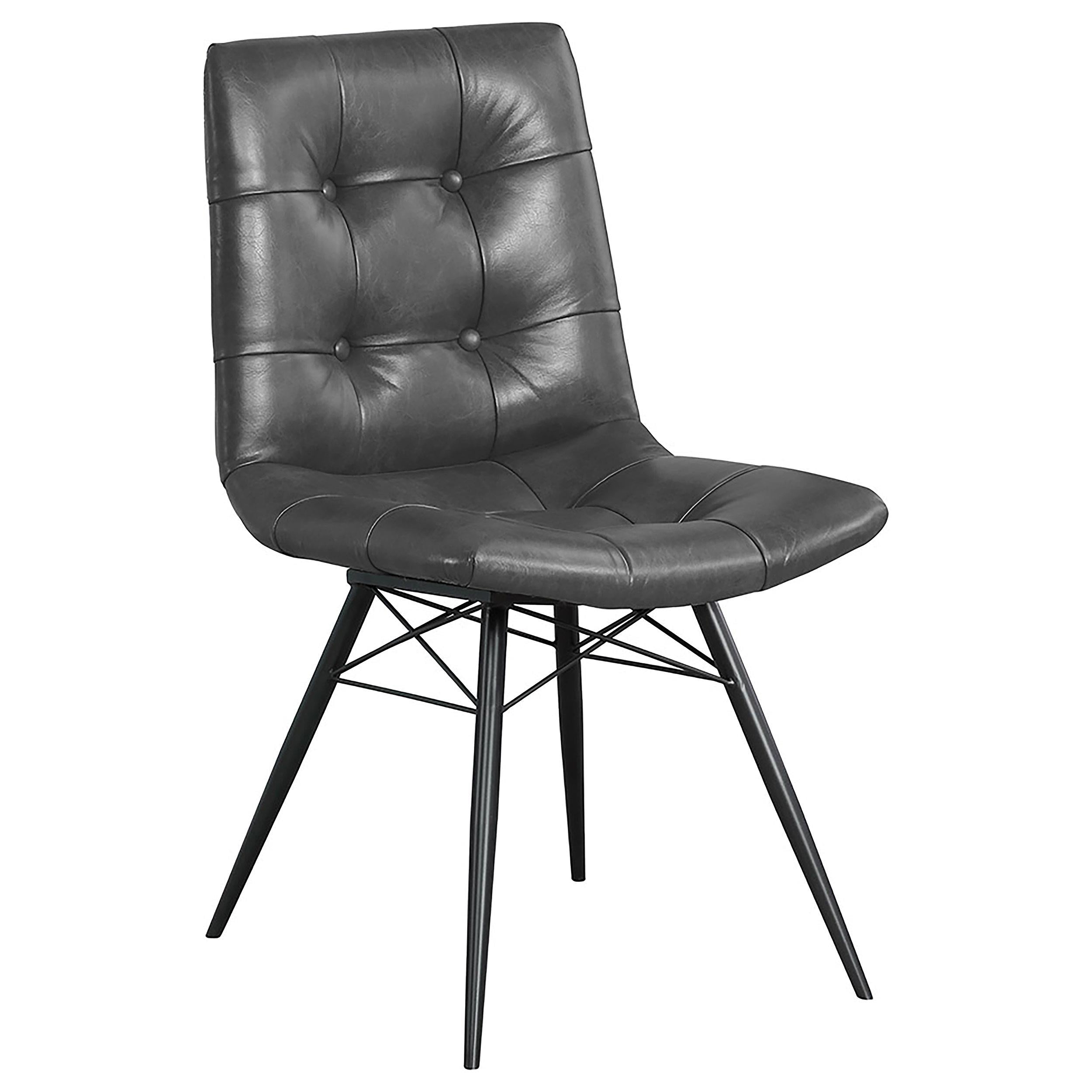 Coaster Furniture Aiken 110302 Upholstered Dining Side Chair - Charcoal - Image 1