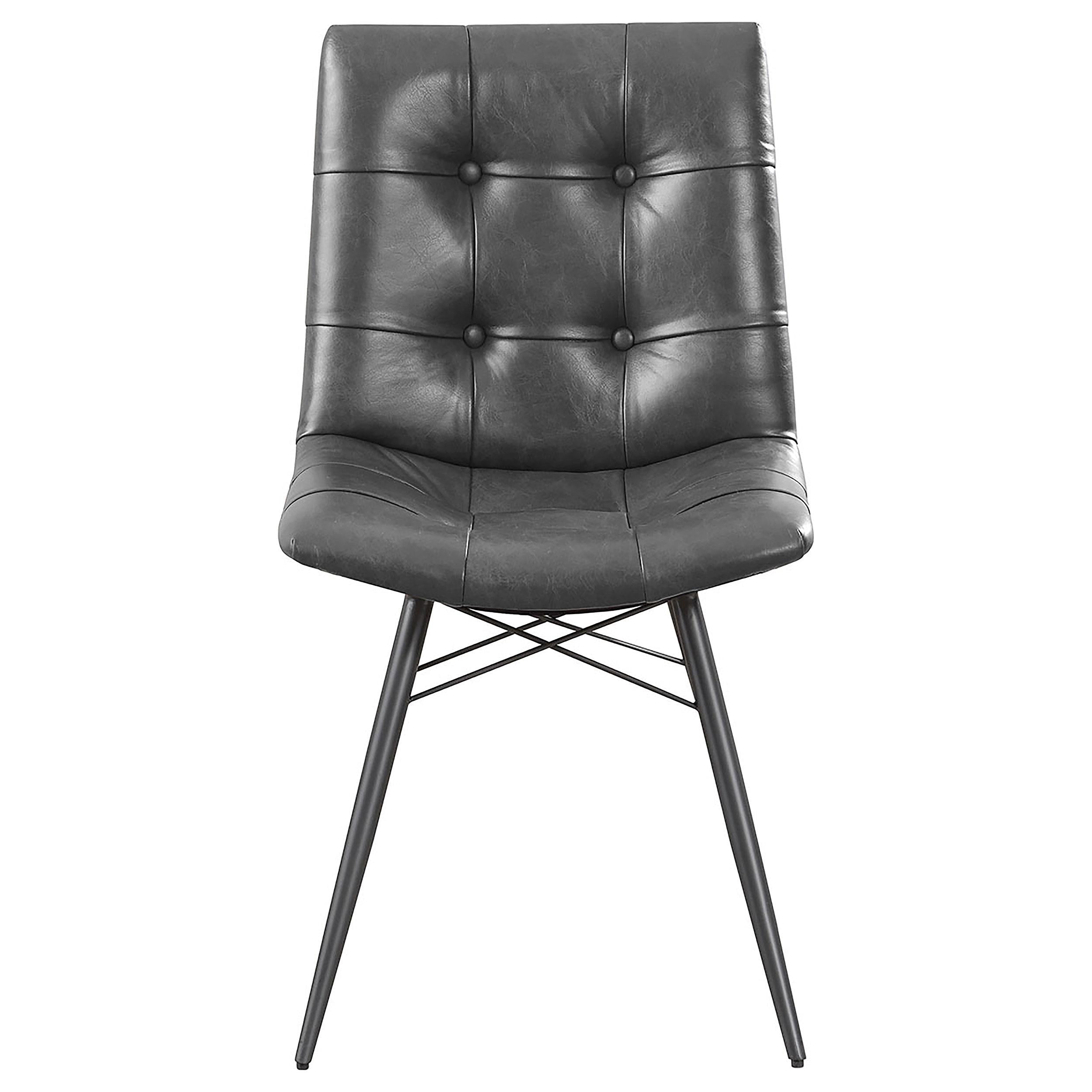 Coaster Furniture Aiken 110302 Upholstered Dining Side Chair - Charcoal - Image 2