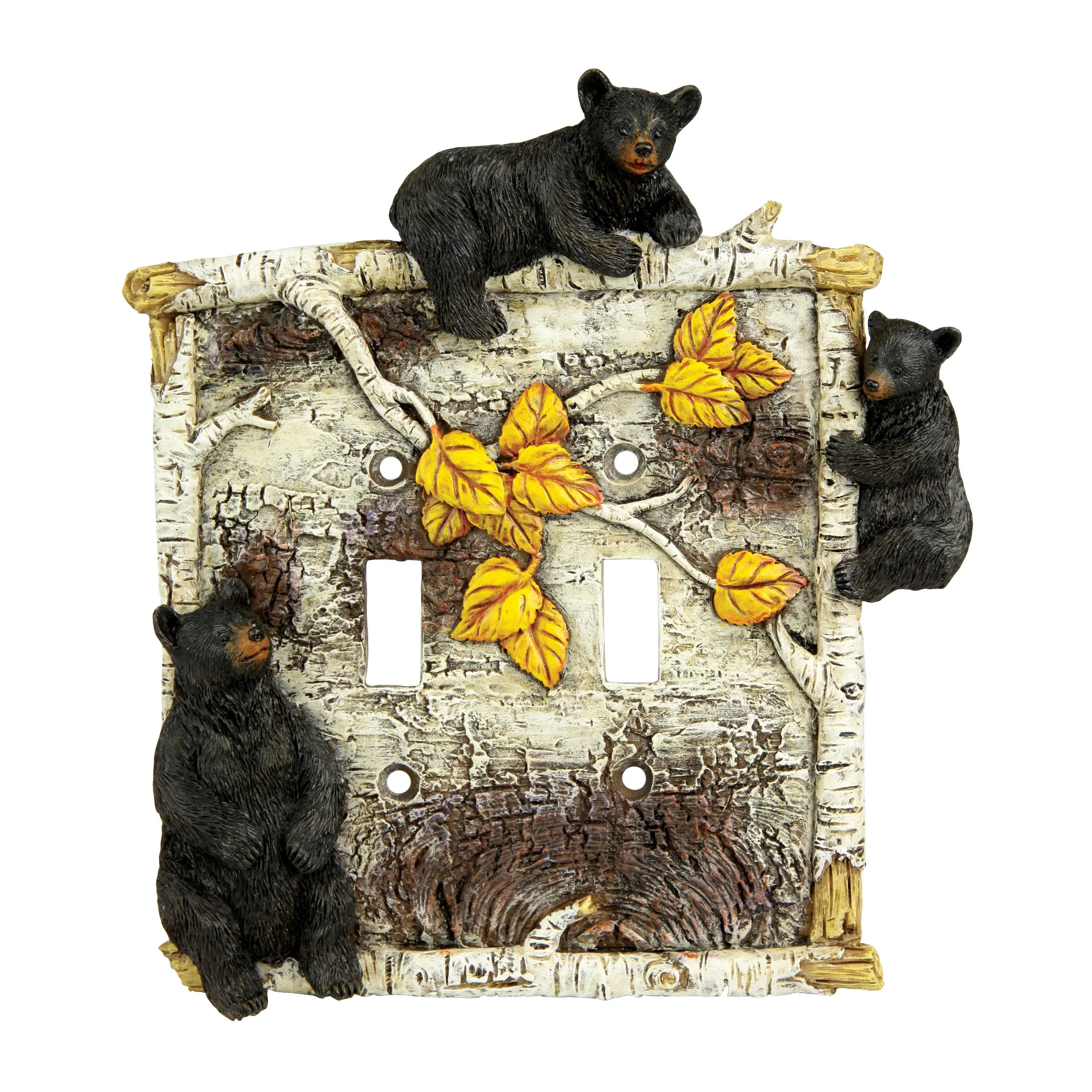 Electrical Cover Plate Double Switch-Birch Bear