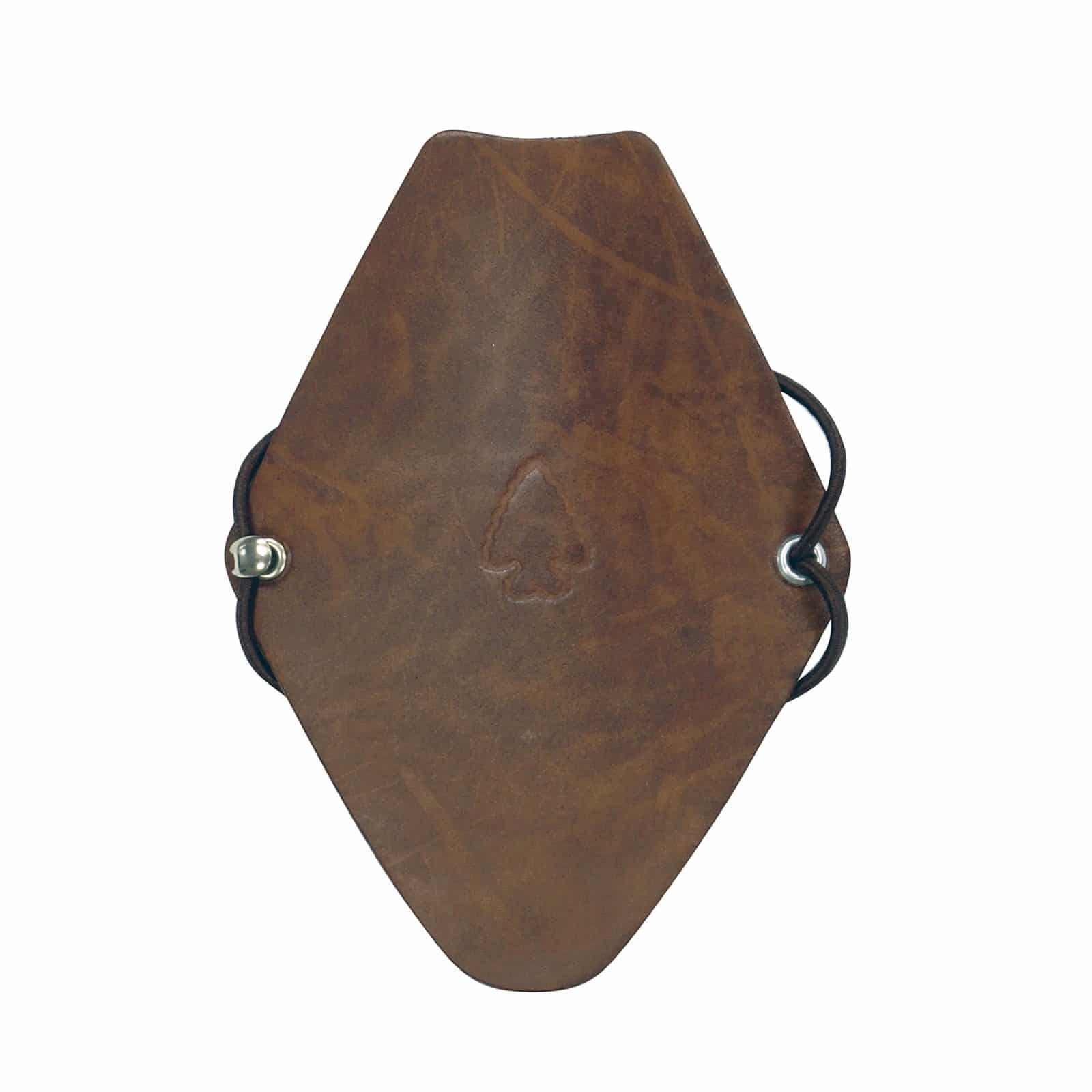 Serious Archery Kids Size Diamond Shape Bow Hunting Armguard in Brown Leather - Image 1
