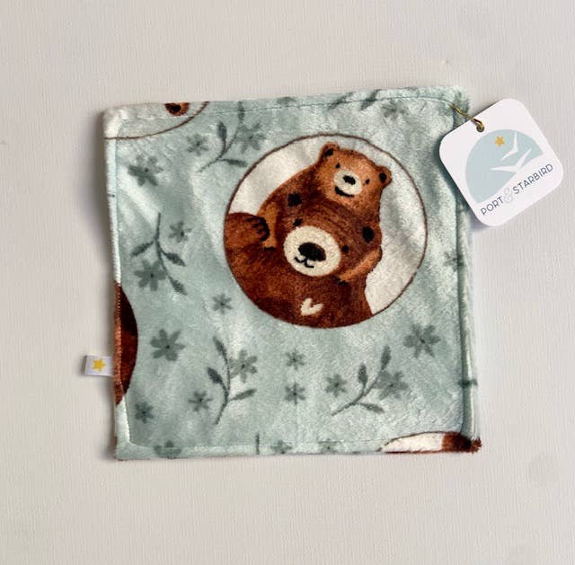 Baby Brown Bear Minky Crinkle Sensory Toy - Image 1