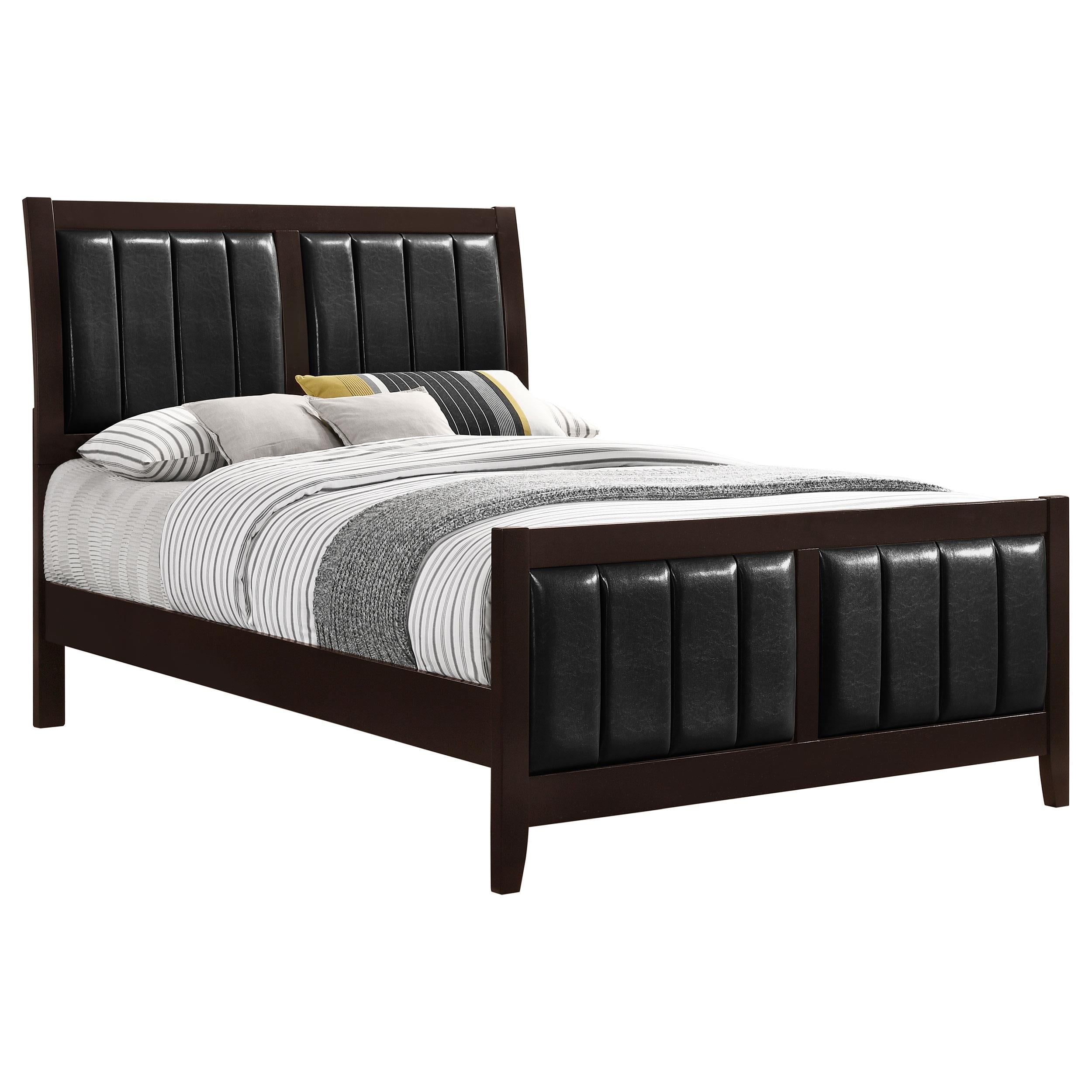 Coaster Furniture Carlton 202091F Wood Full Panel Bed - Cappuccino - Image 2