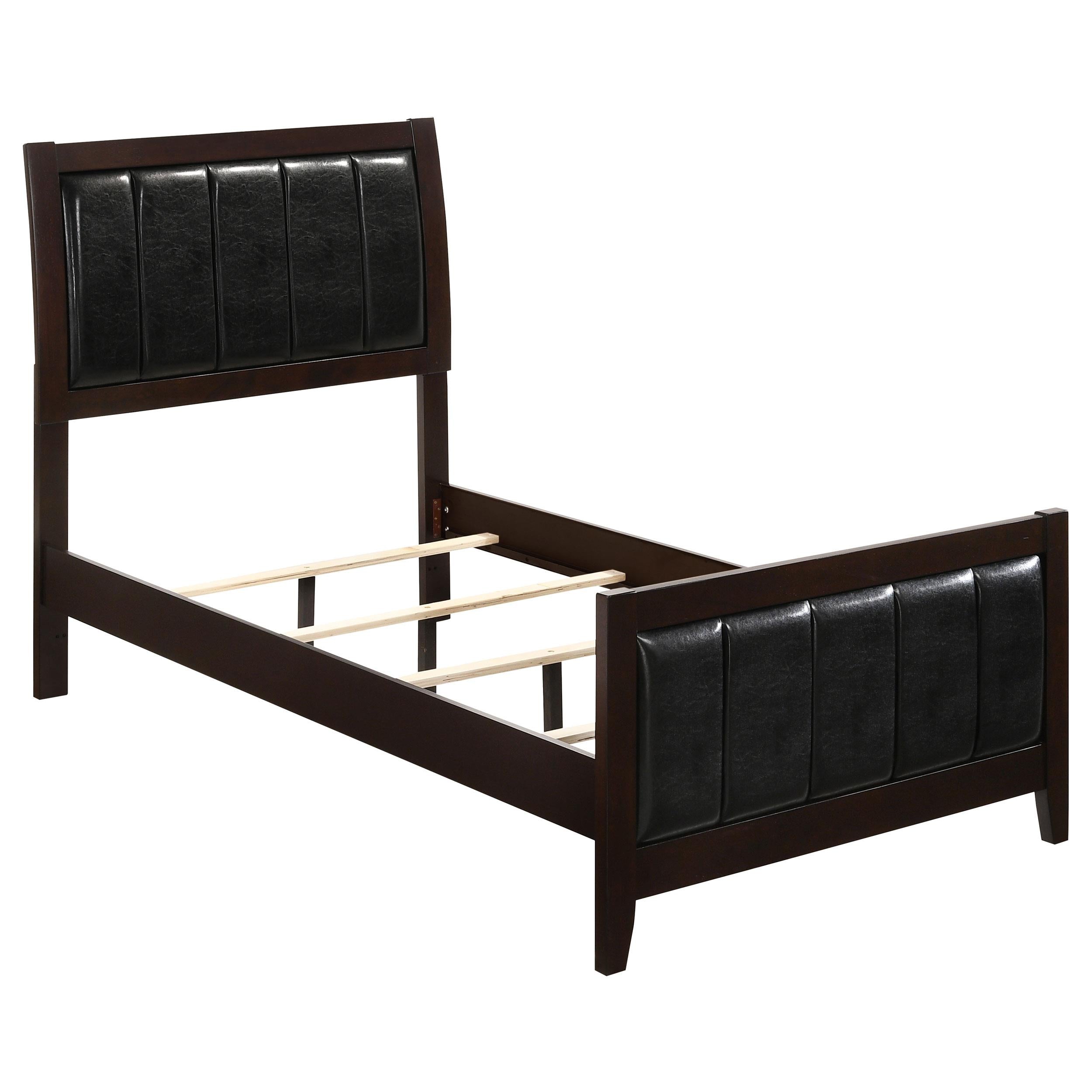 Coaster Furniture Carlton 202091T Wood Twin Panel Bed - Cappuccino - Image 1