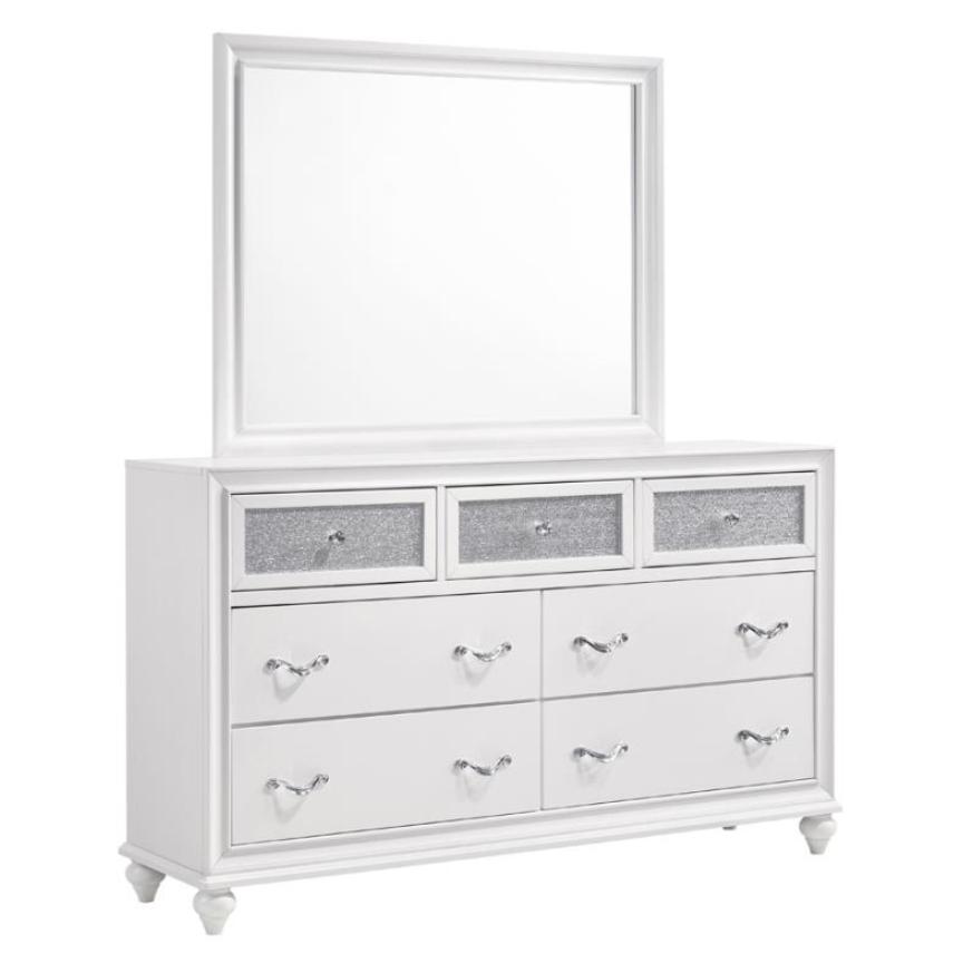 Coaster Furniture Barzini 205894 Dresser Mirror - White - Image 2