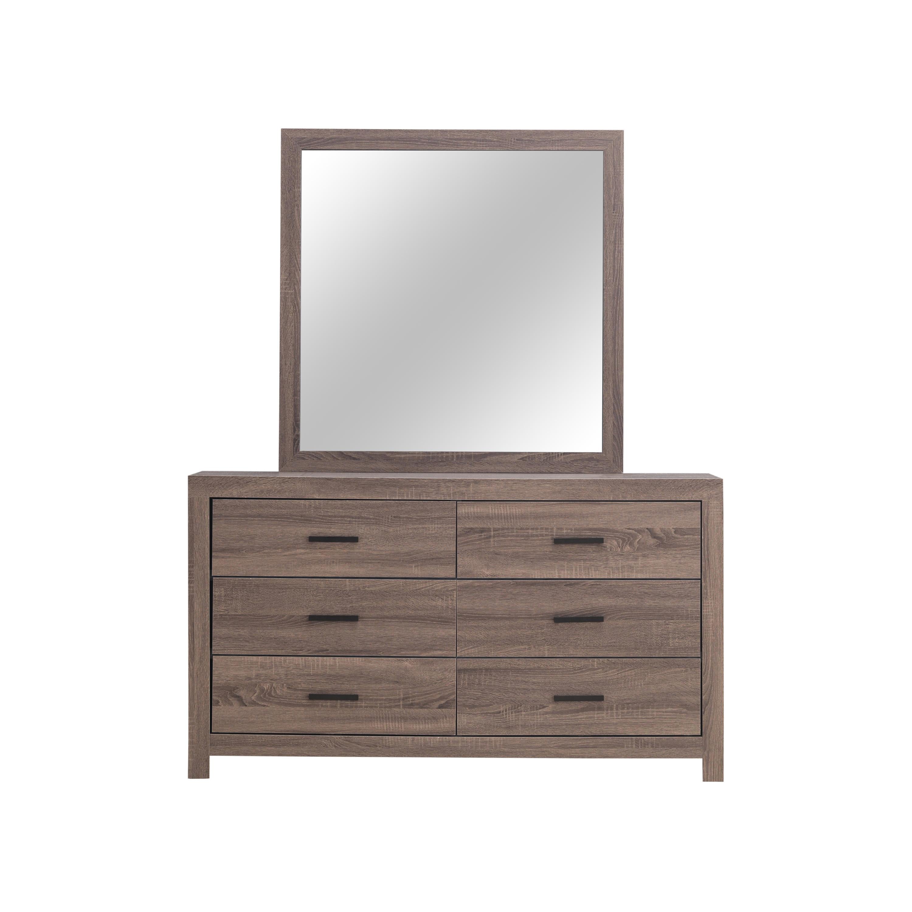 Coaster Furniture Brantford 207044 Dresser Mirror - Barrel Oak - Image 3